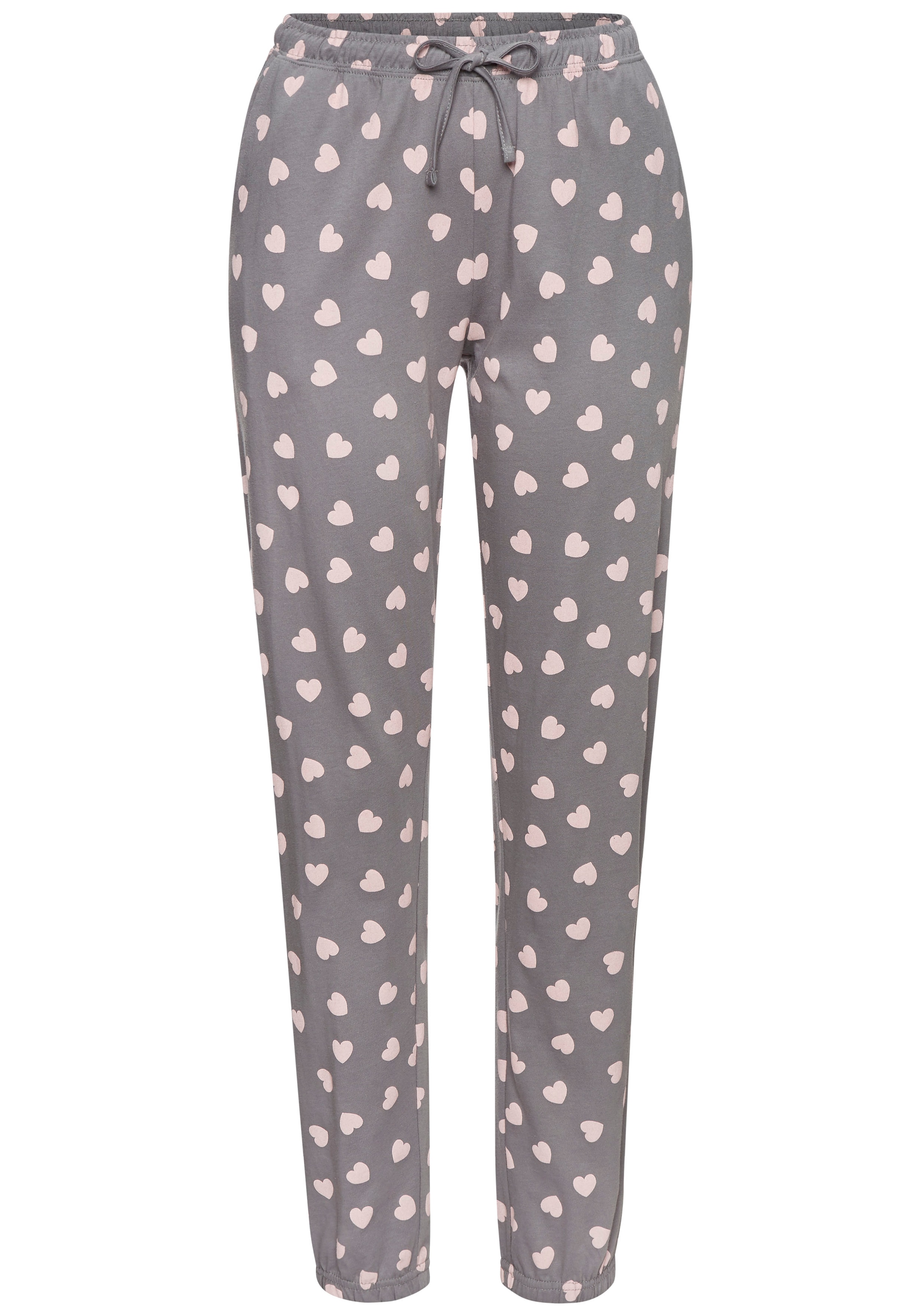 Vivance Dreams Pyjama Set, 2 tlg. mit süßem Herzmuster