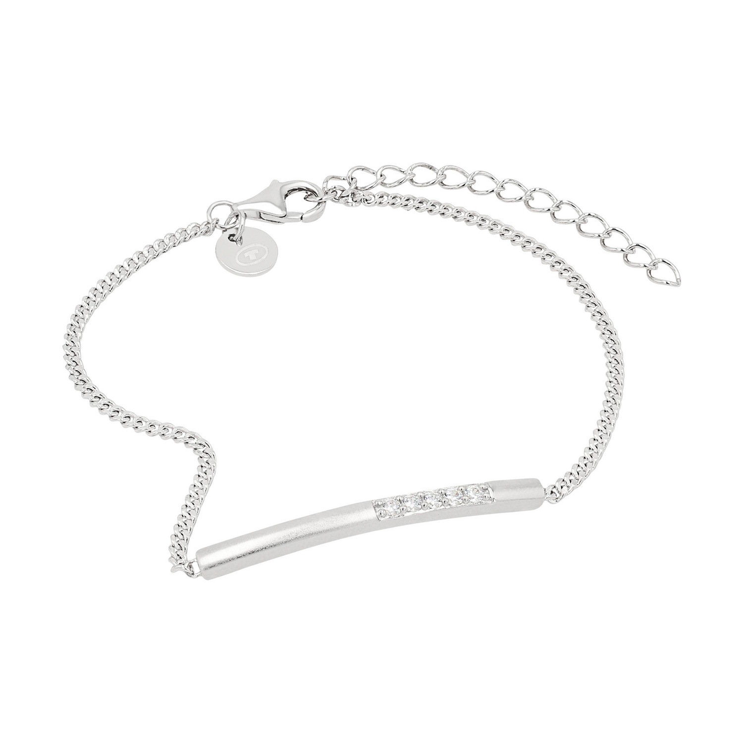 TOM TAILOR Silberarmband mit Zirkonia (synth.)