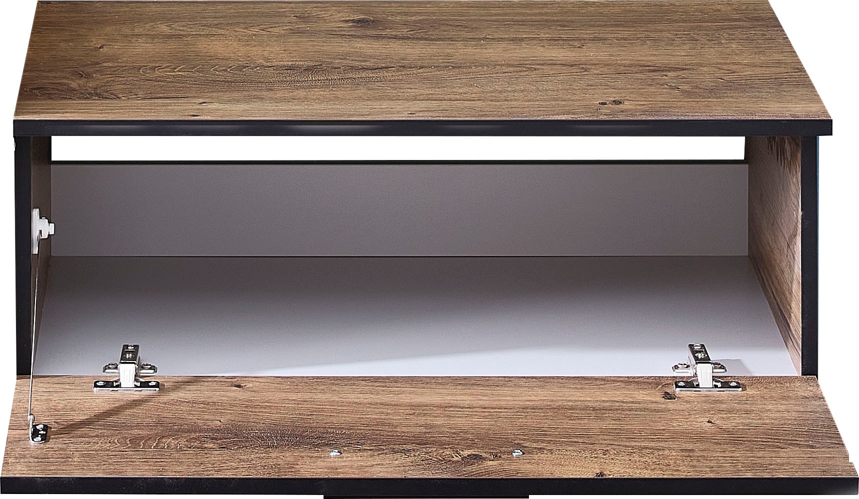 Saphir Unterschrank »Quickset 374 Badschrank mit 1 Klappe, inkl. Abdeckplatte«, Badezimmer-Unterschrank, Eiche Ribbeck quer Nachbildung, 71 cm breit