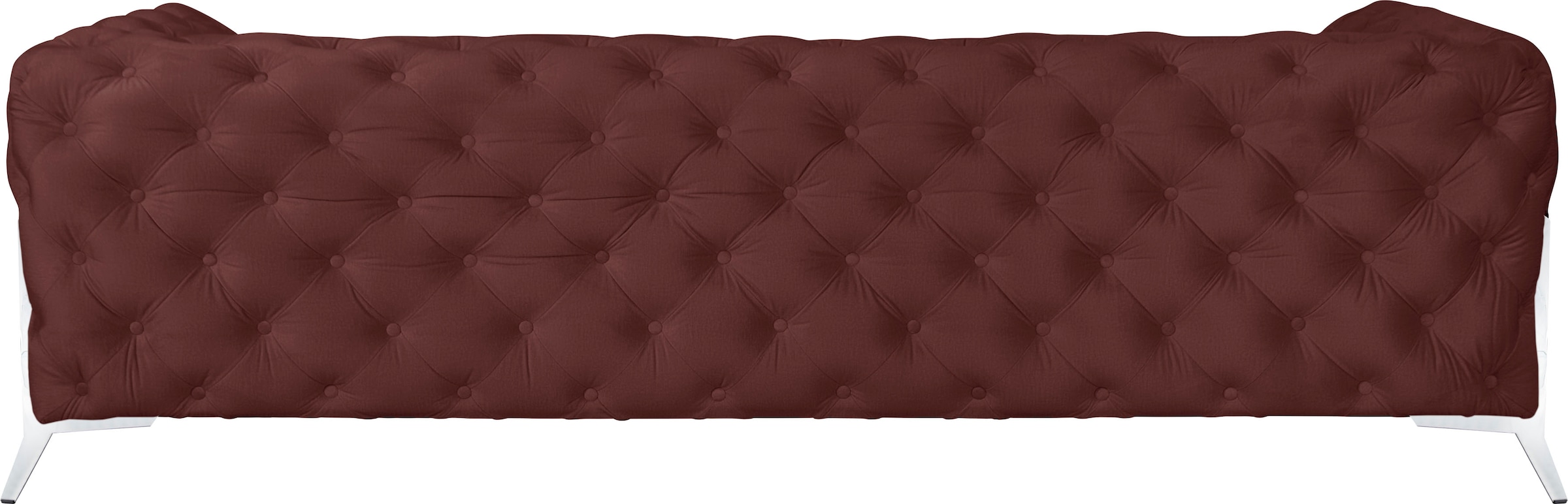 Leonique Chesterfield-Sofa »Amaury«, aufwändige Knopfheftung, moderne Chesterfield Optik, Fußfarbe wählbar