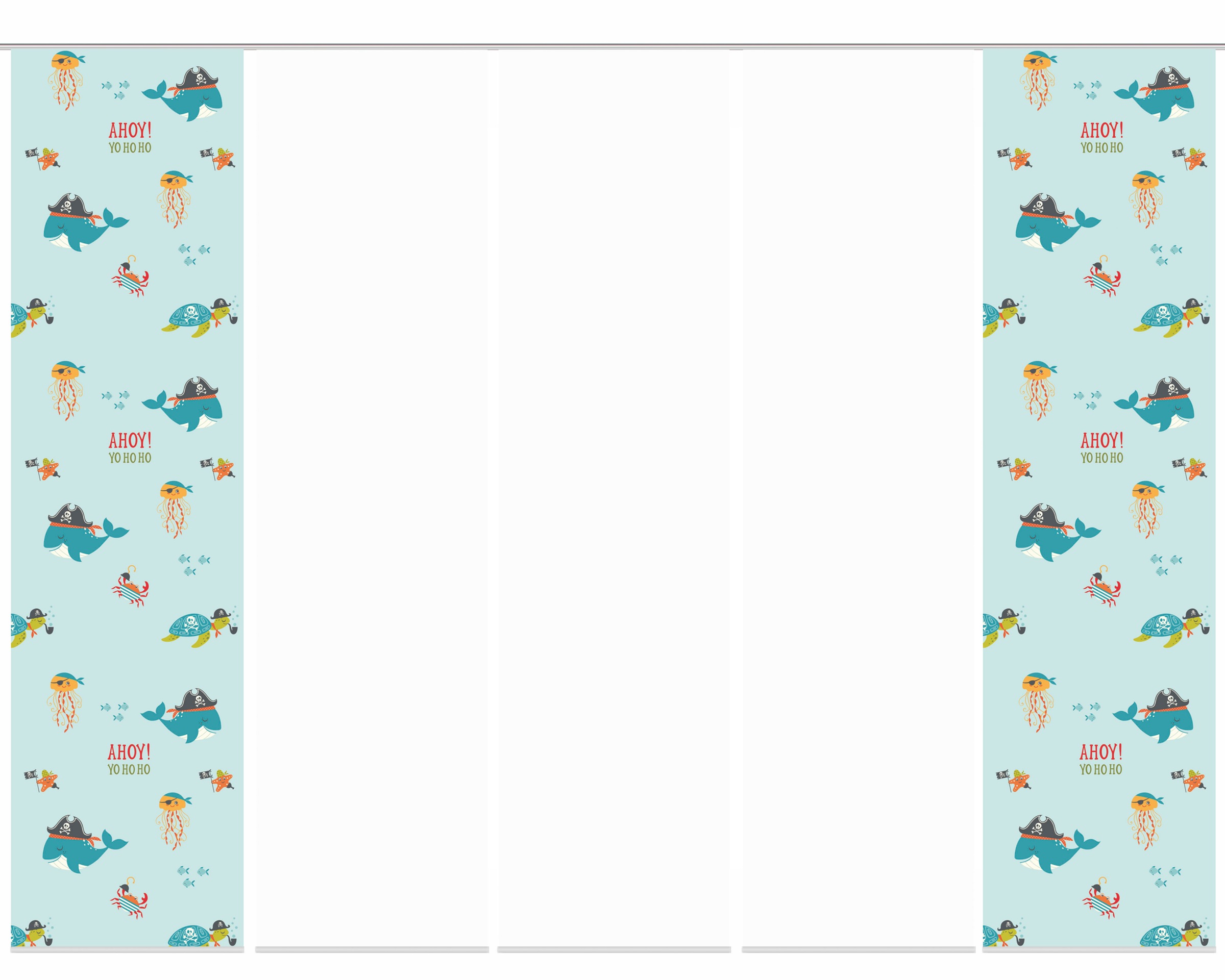 HOME WOHNIDEEN Schiebegardine »SPARROW«, (5 St.), Schiebevorhang Digi 5er Set SPARROW