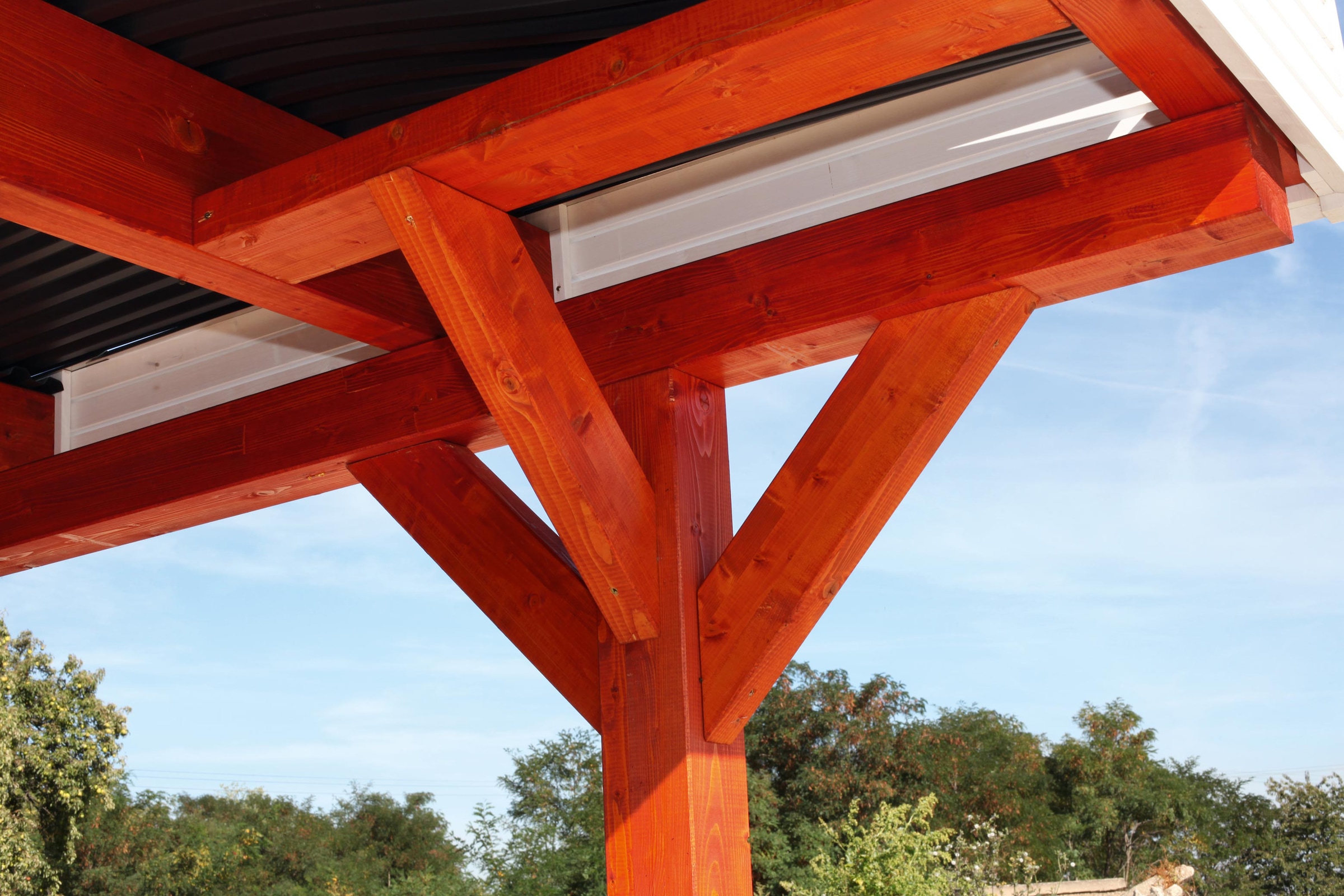 Skanholz Einzelcarport »Spessart«, Holz, 291 cm, Anthrazit