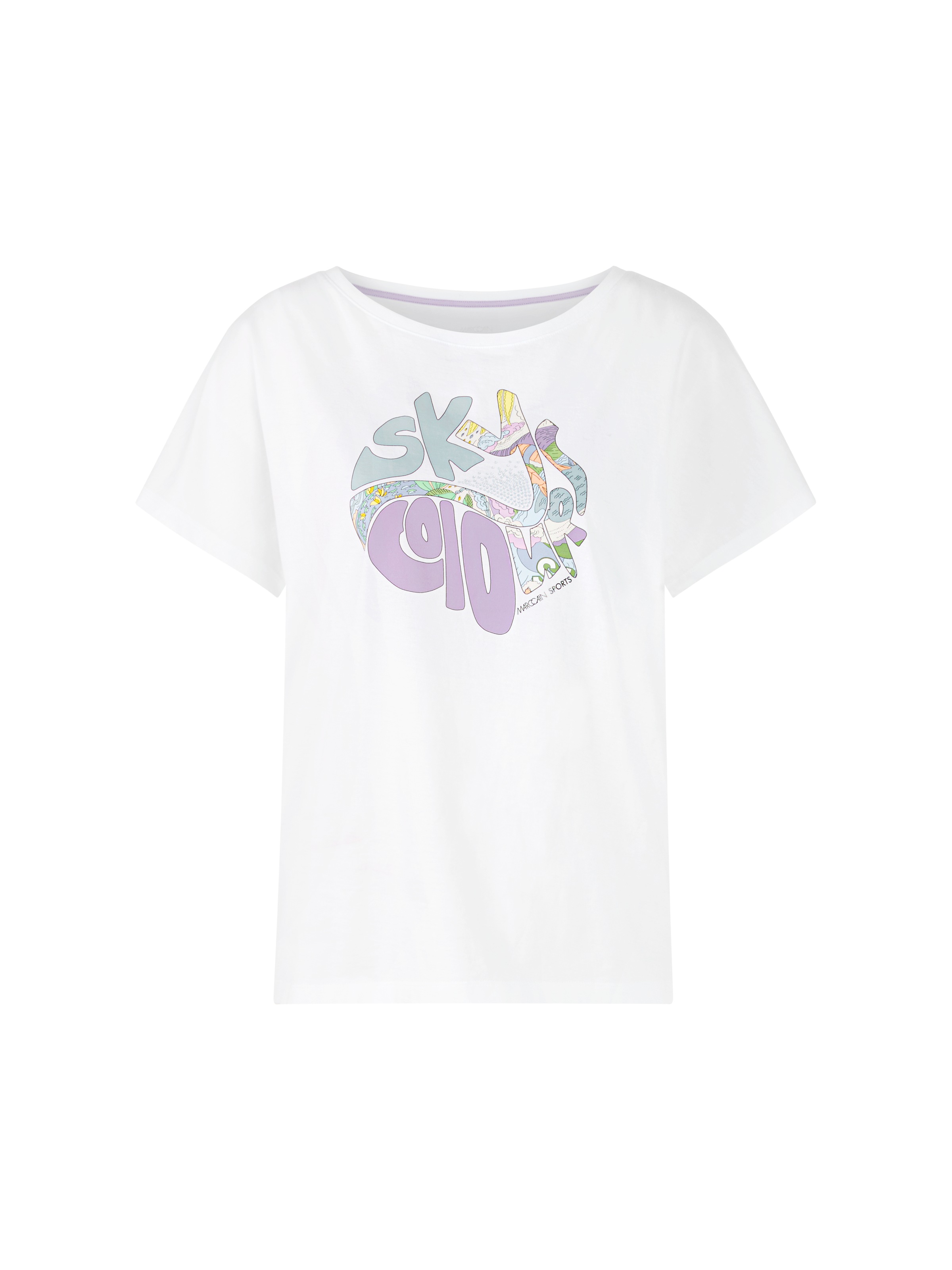 Marc Cain T-Shirt »"Sky Colours" Premium Damenmode«, "Rethink Together" T-Shirt mit Strass