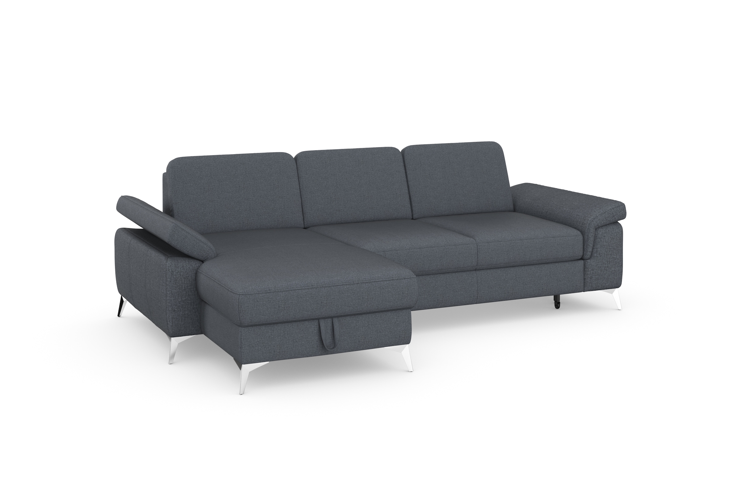 sit&more Ecksofa »Padua L-Form«, inklusive Sitztiefenverstellung, Armteilfunktion und Federkern