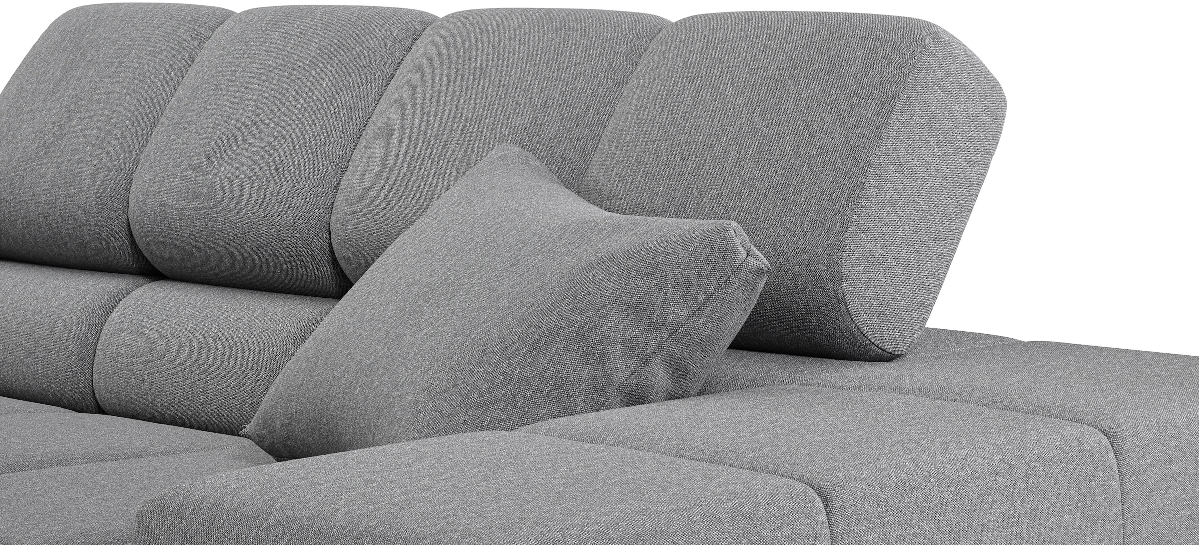 INOSIGN Ecksofa »Ancona incl. Kopfteilverstellung, OTTOs Choice, Breite 319cm, L-Form«, wahlweise motorische Sitztiefenverstellung, auch in Cord + Easy Care