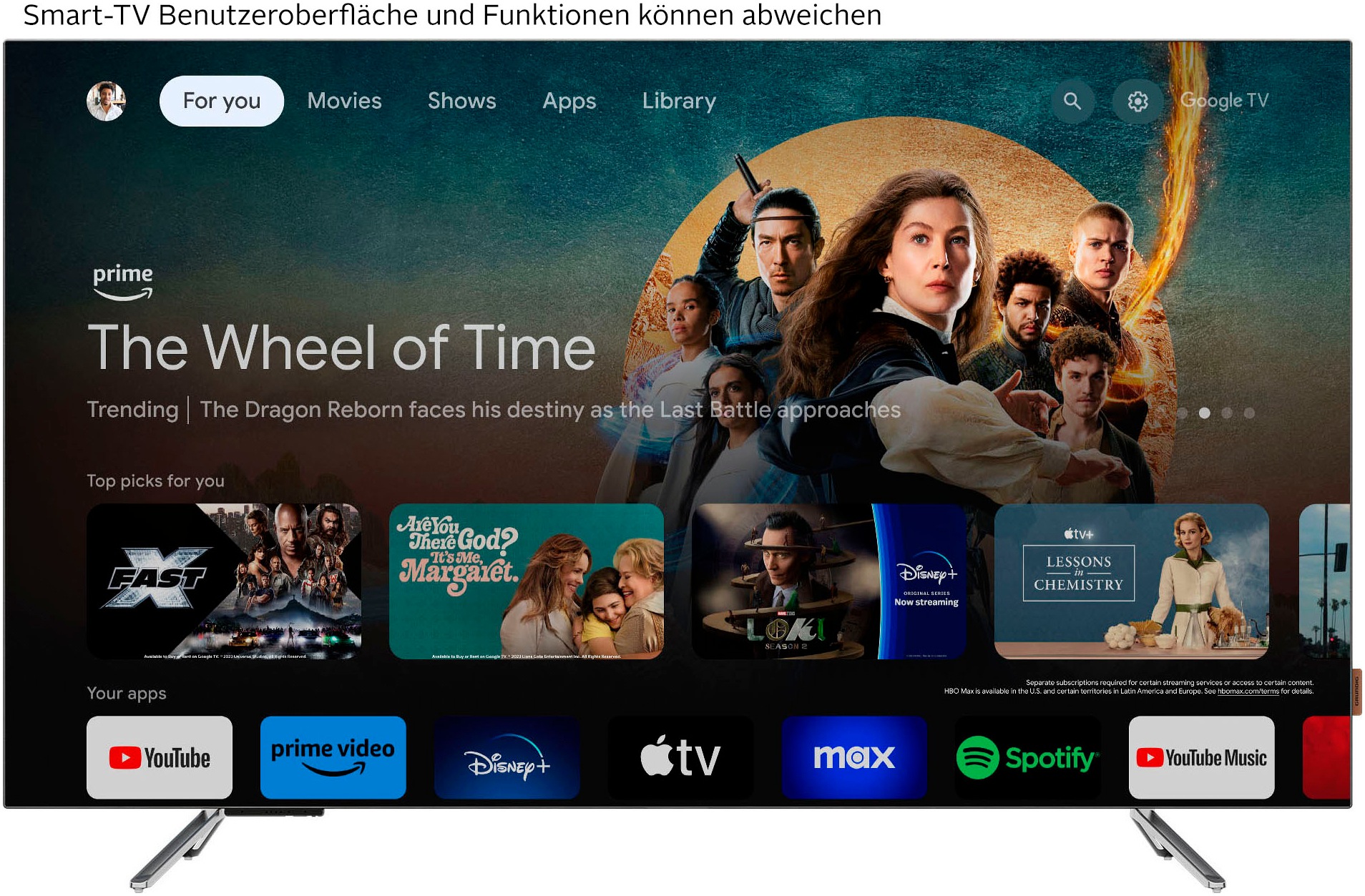 Grundig OLED-Fernseher »55 GOB 9480 EB7T00«, 4K Ultra HD, Google TV-Smart-TV