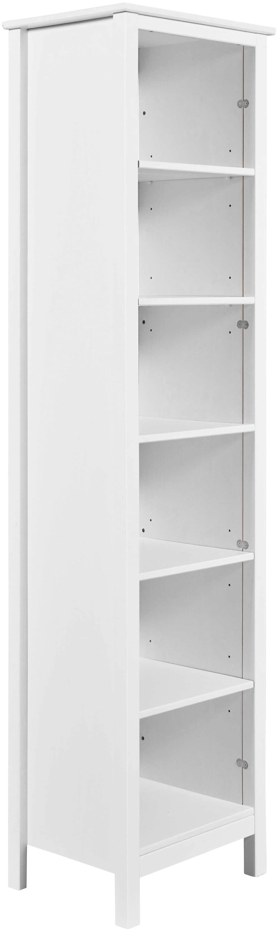 Inter Link Standregal »Pinora, Kiefer Massivholz Weiss, 5 Einlegeböden, 82 x 39,50 x 197 cm« 1 Stk. tlg. Regal im modernem Skandi Look, 2 Größen erhältlich