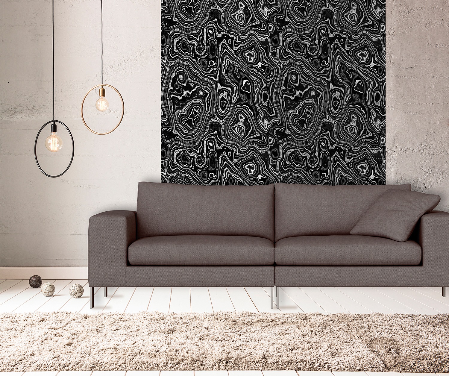 queence Vinyltapete »Elisabeth«, Steinoptik, 90x250cm, selbstklebend, kinde günstig online kaufen