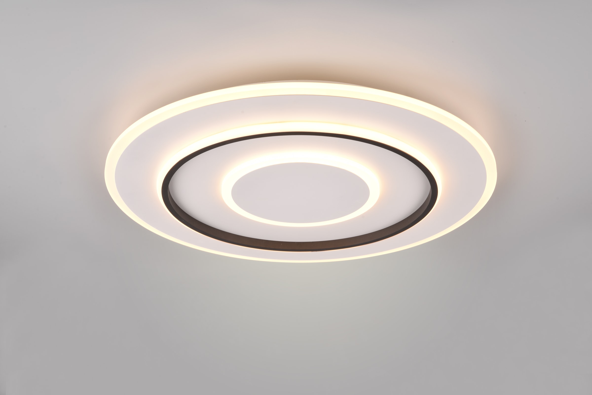 REALITY Leuchten LED Deckenleuchte »JORA, Deckenlampe Schlafzimmer mit Sleep Timer, Nachtlicht, dimmbar,«, 1 flammig, Leuchtmittel LED-Board | LED fest integriert, Lichtfarbe einstellbar CCT, Memoryfunktion, inkl Fernbedienung