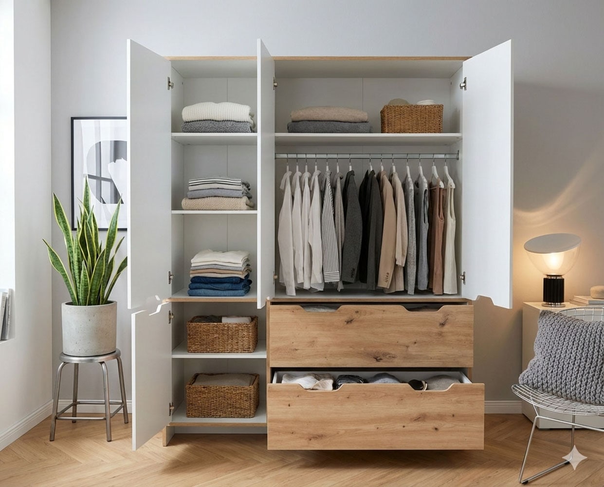 arthur berndt Kinderkleiderschrank »Kleiderschrank »Maxim« 4-türig«