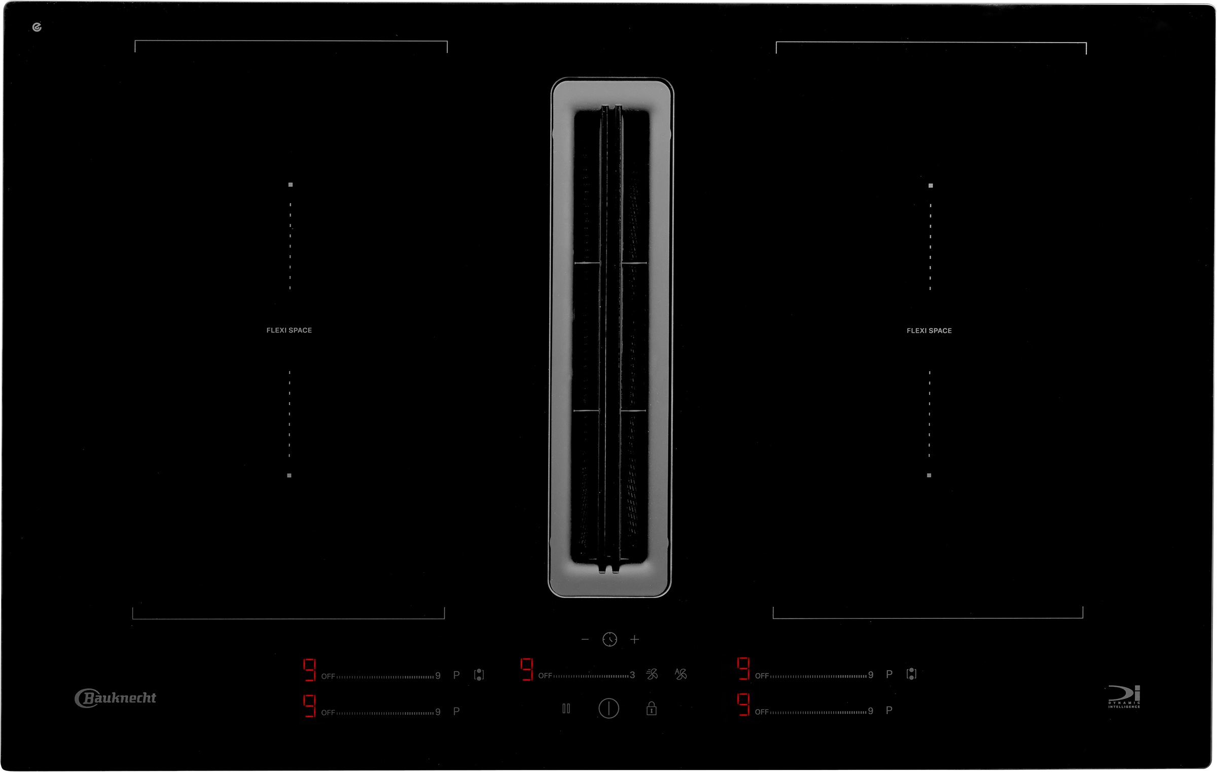 BAUKNECHT Kochfeld mit Dunstabzug »BVH80FFB01« Kochen mit integriertem Dunstabzug