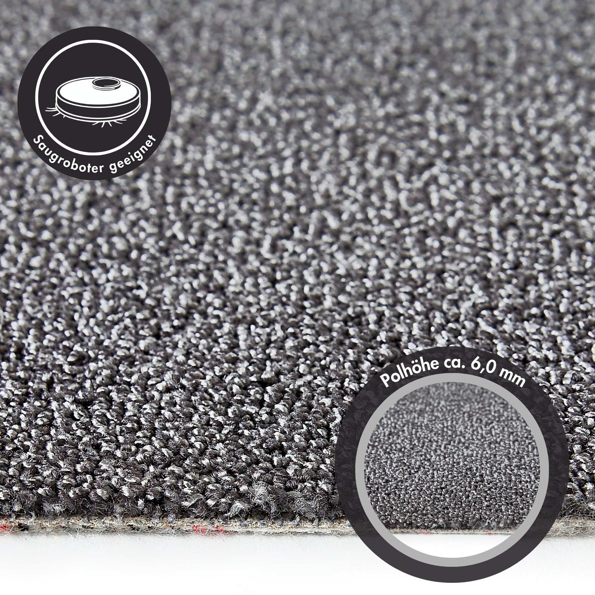 Andiamo Teppichboden »Rubinoy, Schlinge, Made in Belgium«, rechteckig, 0,8 günstig online kaufen