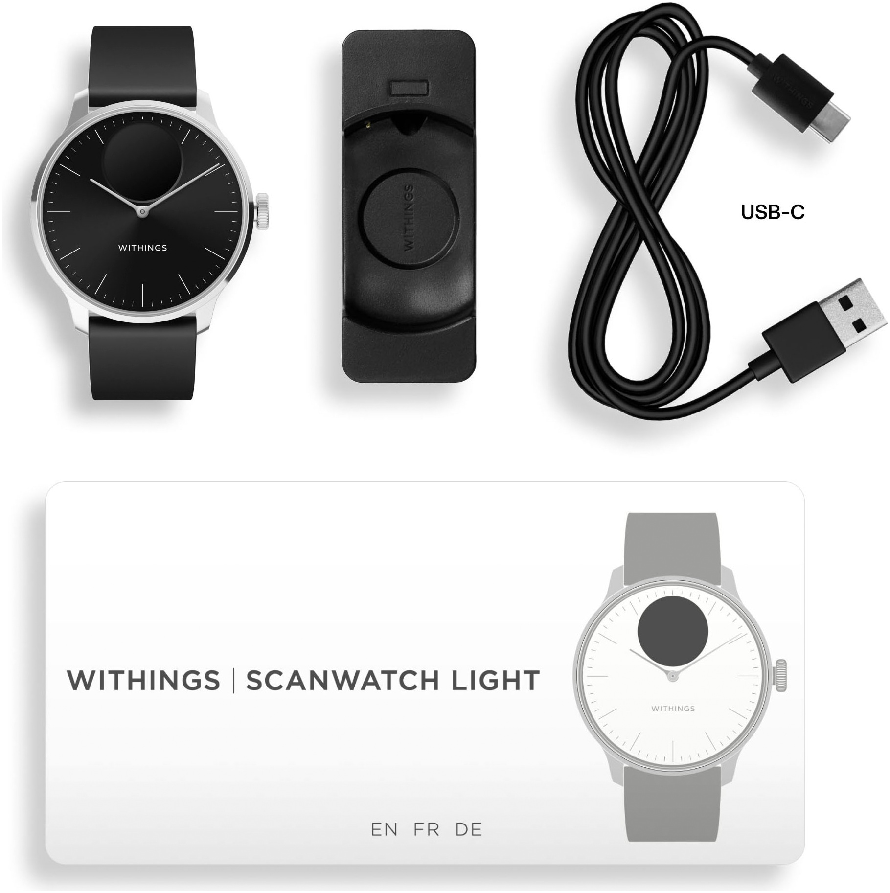 Withings Smartwatch »ScanWatch Light 37mm«, (/ 0,63 Zoll),)