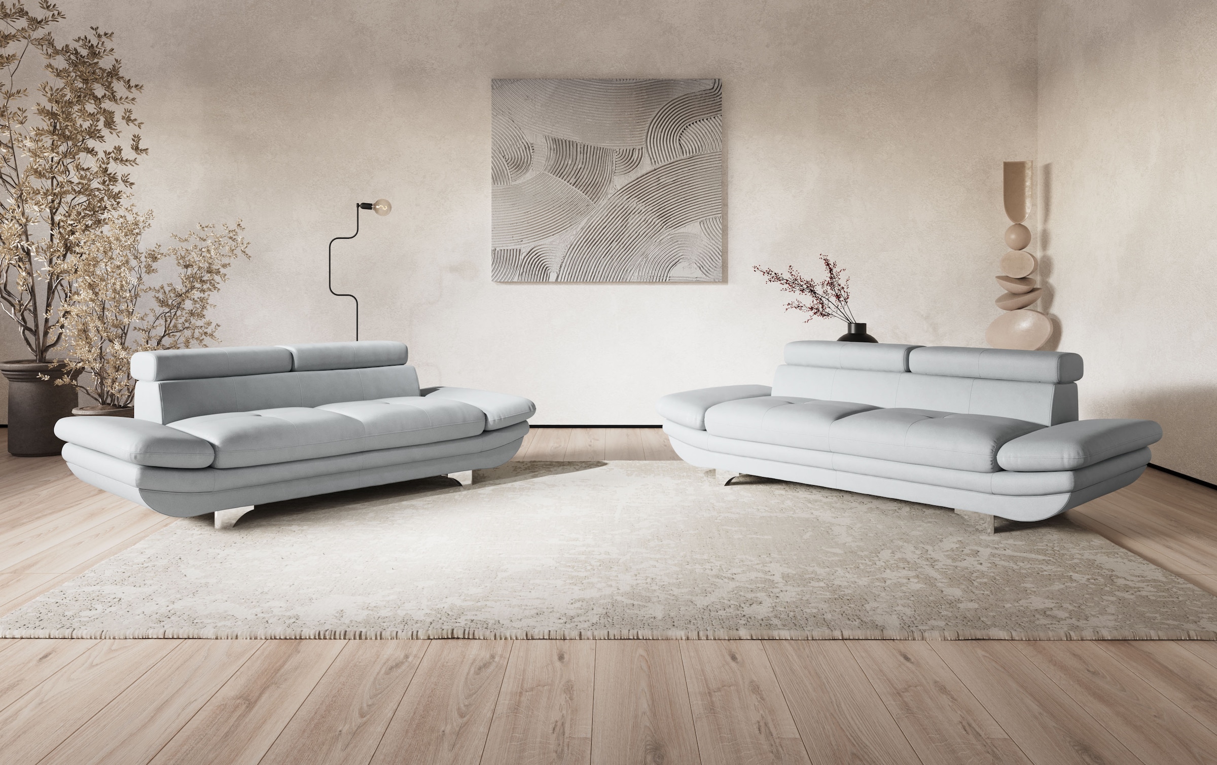 COTTA 2-Sitzer »Enterprise«, Big-Sofa, mit Armteilverstellung & Kopfteilverstellung
