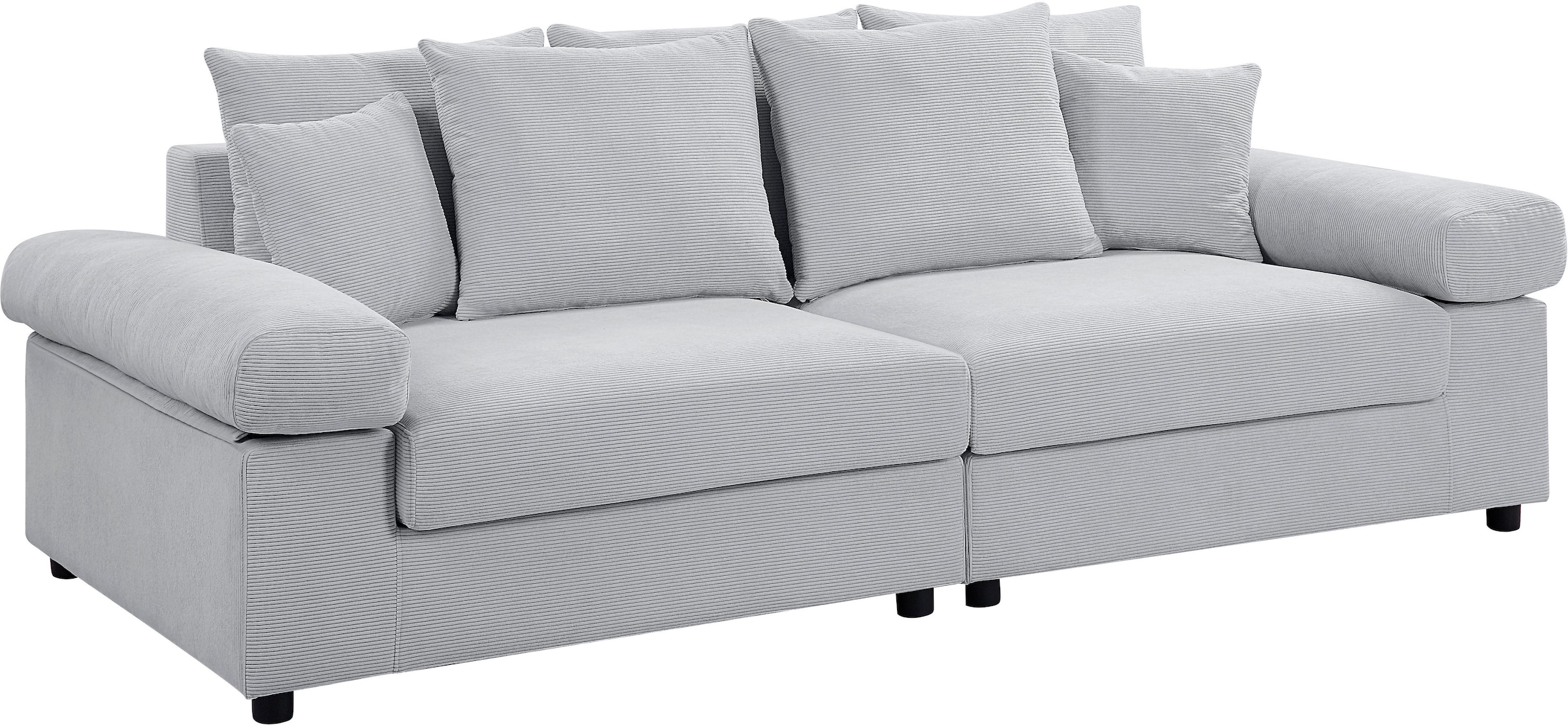 ATLANTIC home collection Big-Sofa »Bjoern«, mit Cord-Bezug, XXL-Sitzfläche, mit Federkern, frei im Raum stellbar