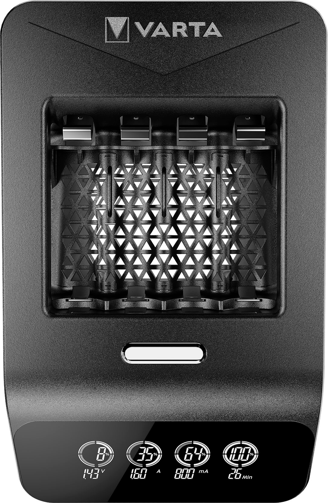 VARTA Batterie-Ladegerät »LCD Ultra Fast Charger+«, 8000 mA