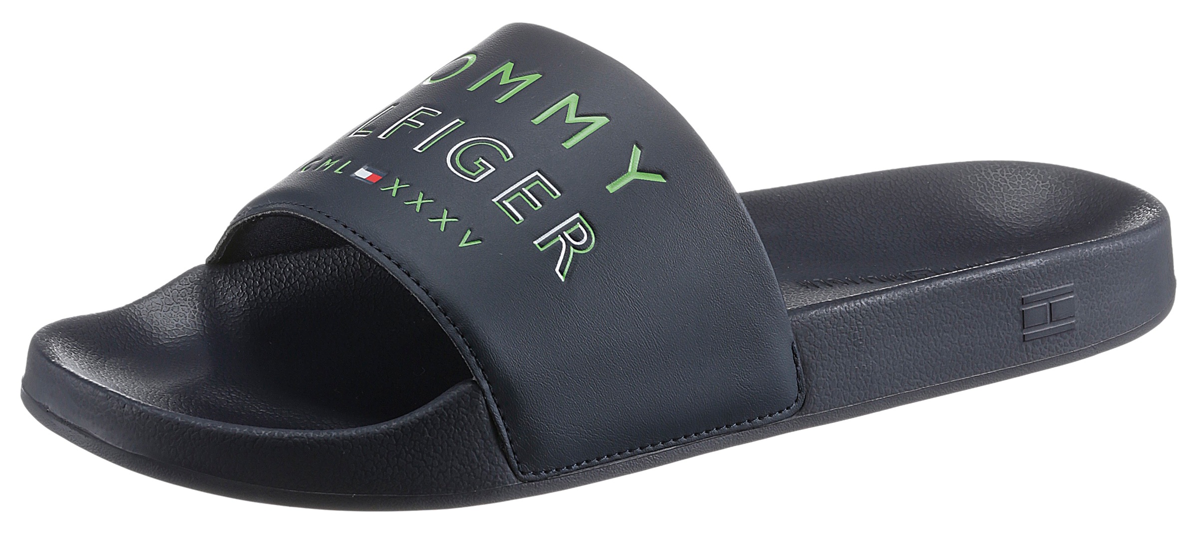 Tommy Hilfiger Pantolette »HILFIGER EMBOSSED POOL SLIDE«, mit Logoschriftzug kaufen