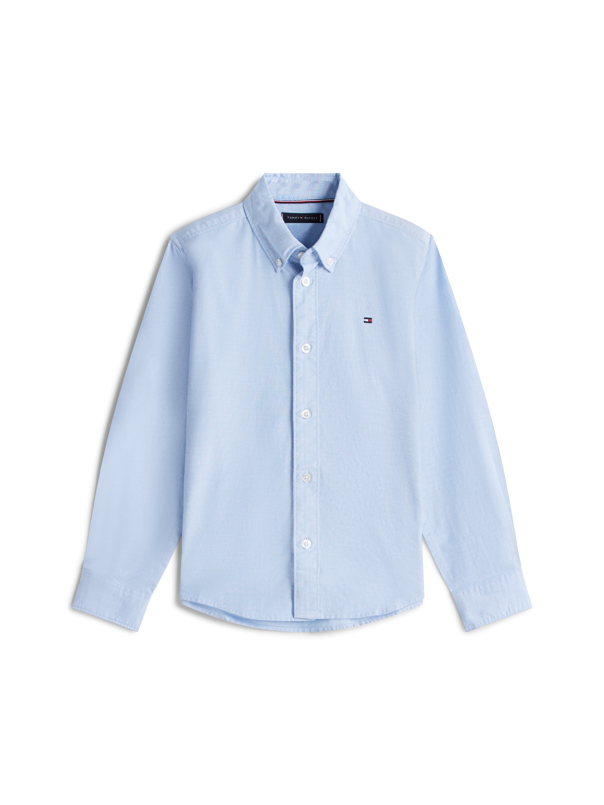 Tommy Hilfiger Langarmhemd »FLAG OXFORD SHIRT LS« mit Logostickerei