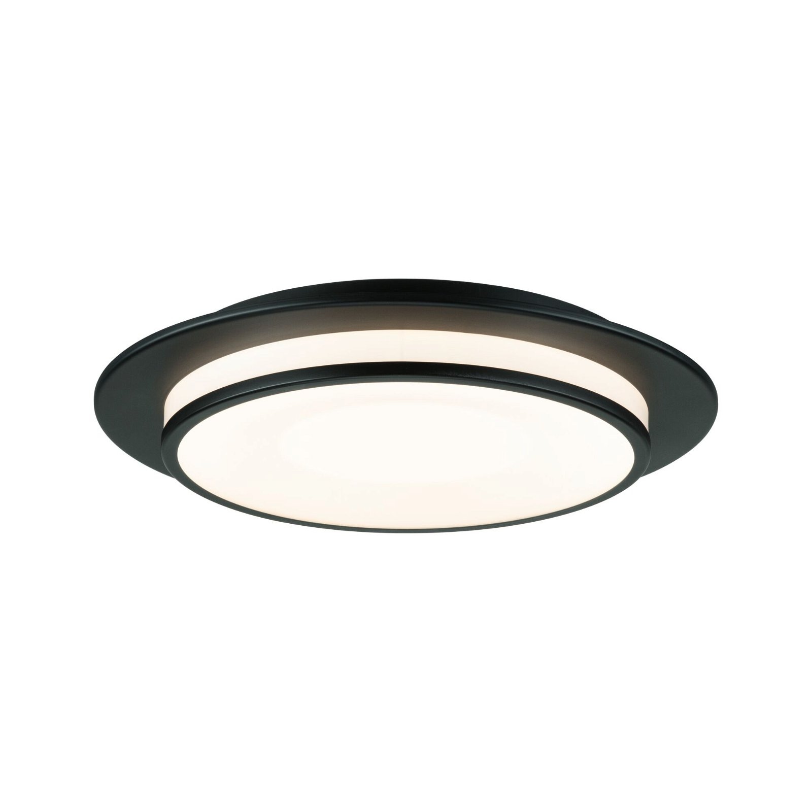 Paulmann LED Deckenleuchte »Egron 15W 360 mm Schwarz 230V 2700K Metall/Kunststoff«, 1 flammig, 3-step-dimmbar