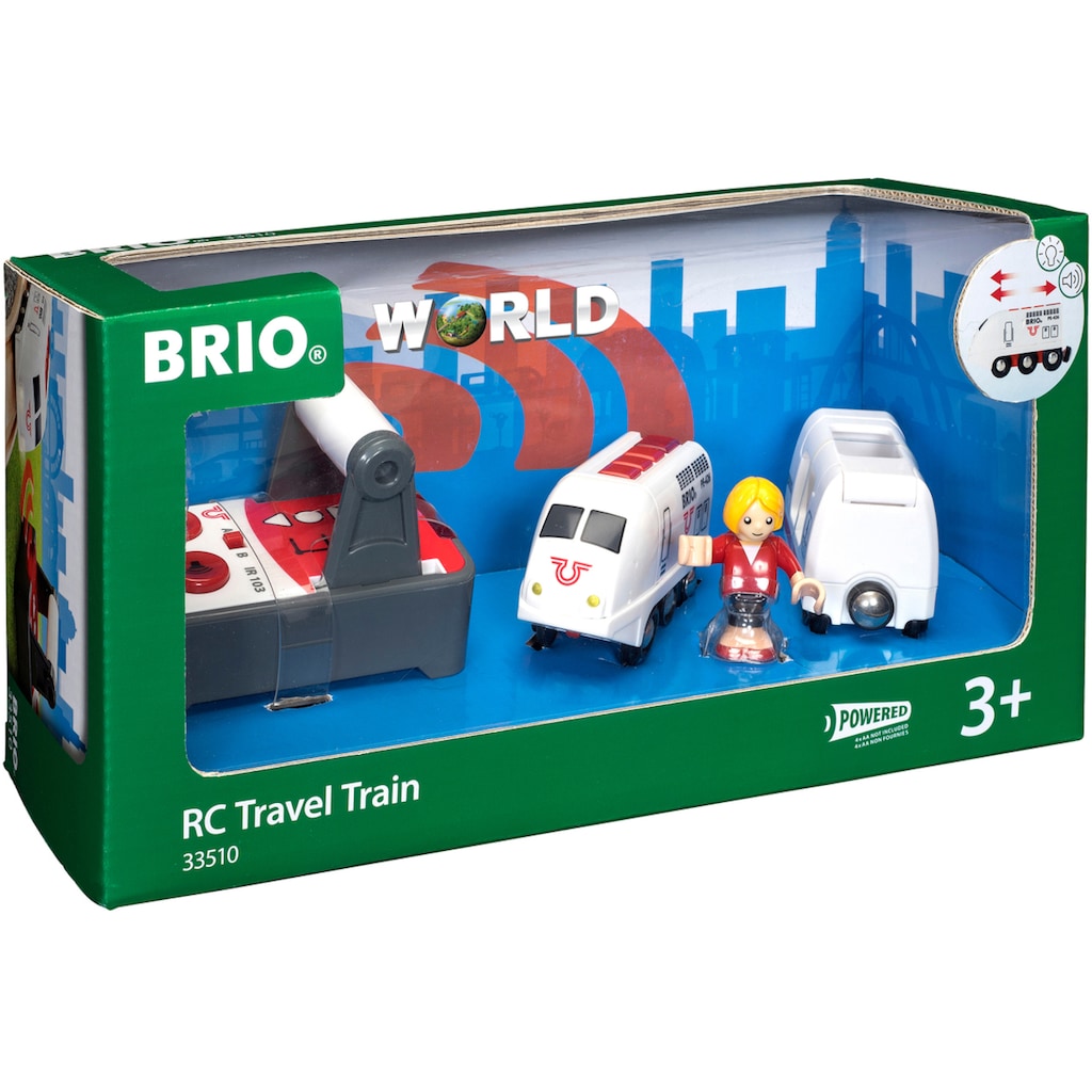 BRIO® Spielzeug-Eisenbahn »BRIO® WORLD, IR Express Reisezug«, mit Licht und Soundfunktion, FSC® - schützt Wald - weltweit