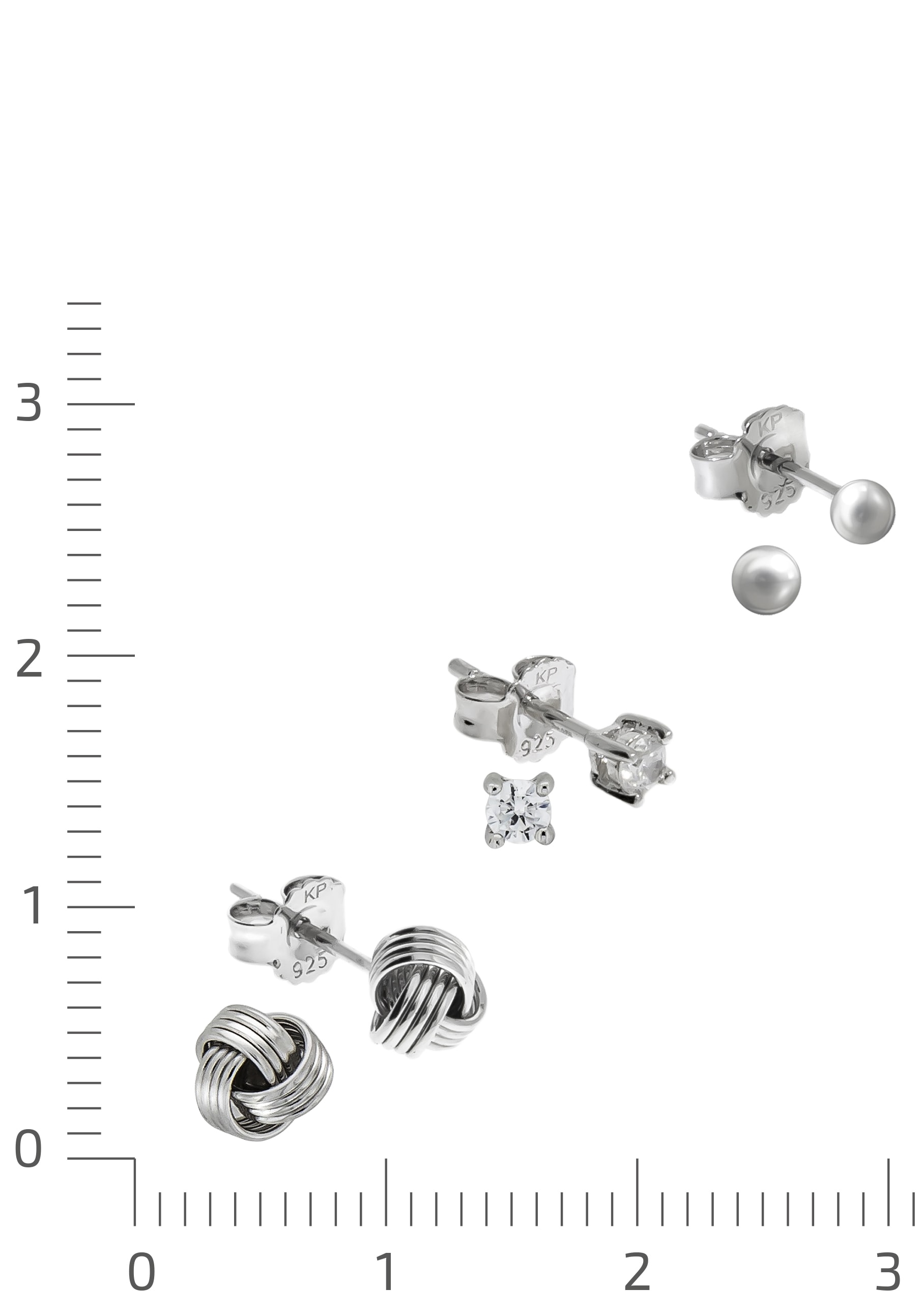 Ø«, online Geschenk, kaufen »Schmuck mit (Set, in verschiedenen Zirkonia 6 3 Firetti Ohrstecker-Set tlg.), Paar,