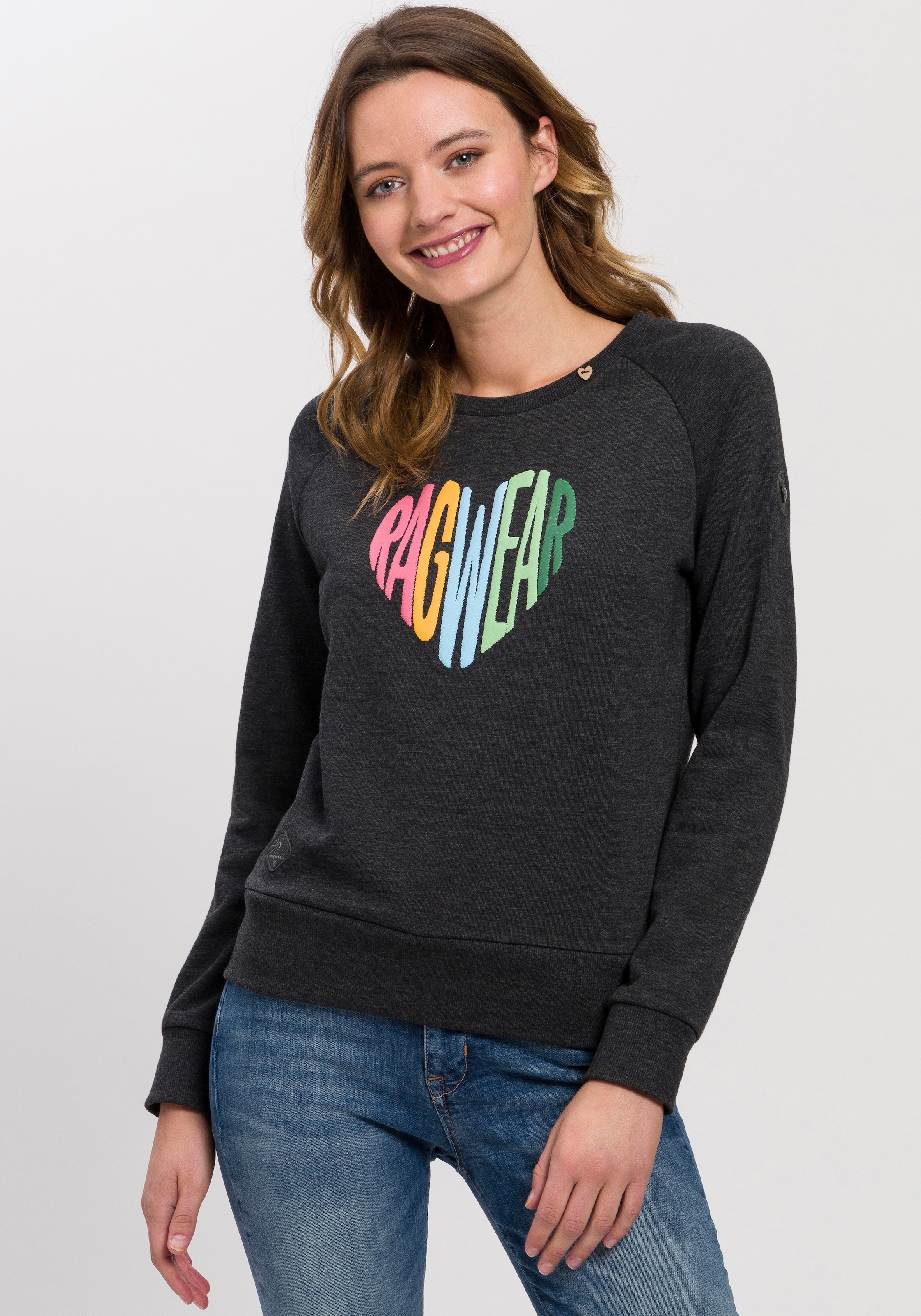 Ragwear Sweater »JOHANKA LOVE O«, im Rainbow Pride Look