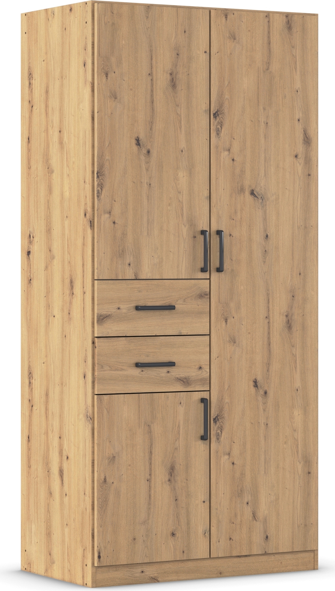 rauch Drehtürenschrank »Kleiderschrank Schrank Garderobe MAIKA mit Dekor-Front«, 2 Schubladen, in verschiedenen Breiten, Höhen, Farben, MADE IN GERMANY