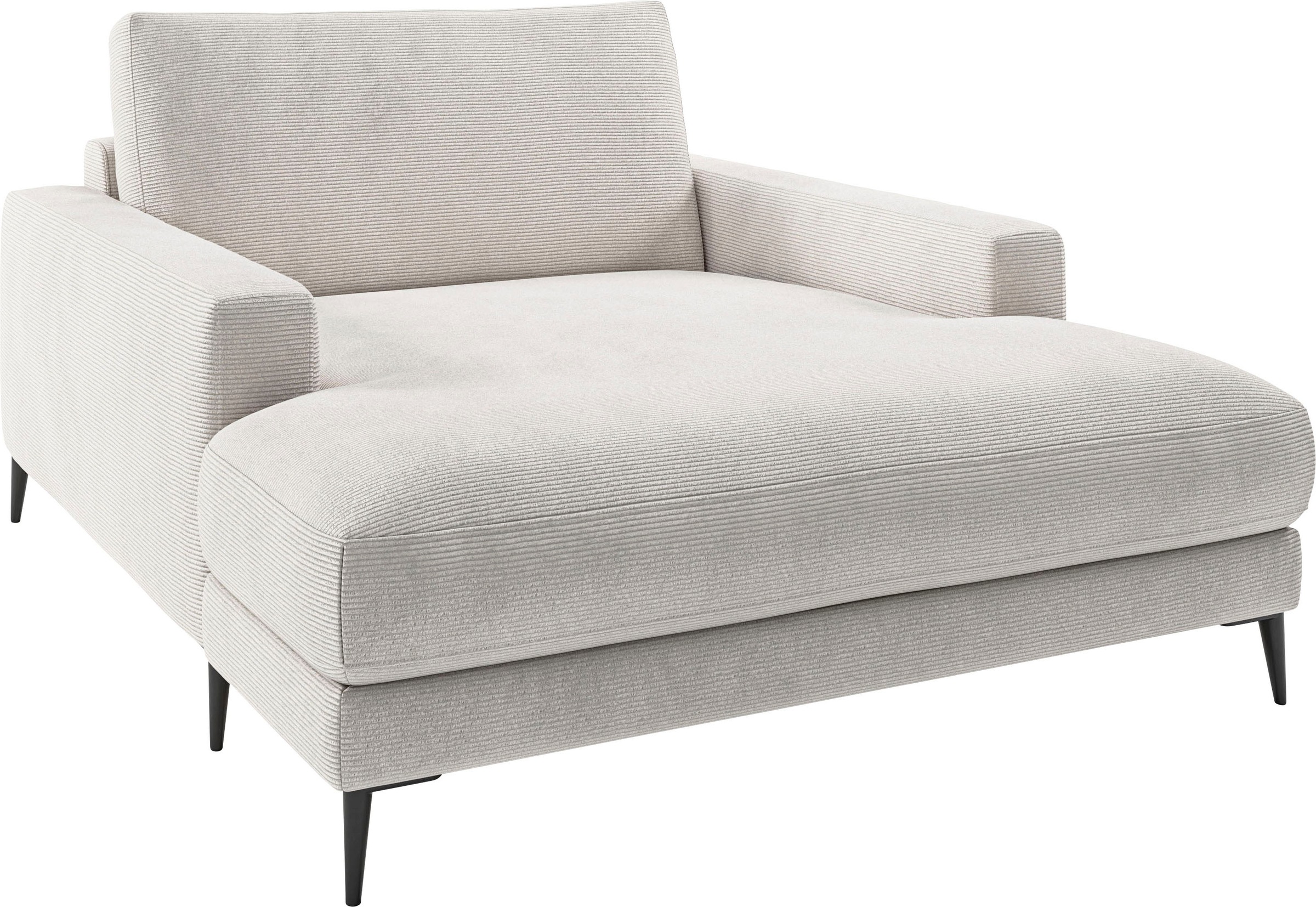 INOSIGN Chaiselongue »Downtown Loungemöbel zum Relaxen, B/T/H: 132/170/84 cm«, auch in Bouclé, Cord und Easy care - leicht mir Wasser zu reinigen
