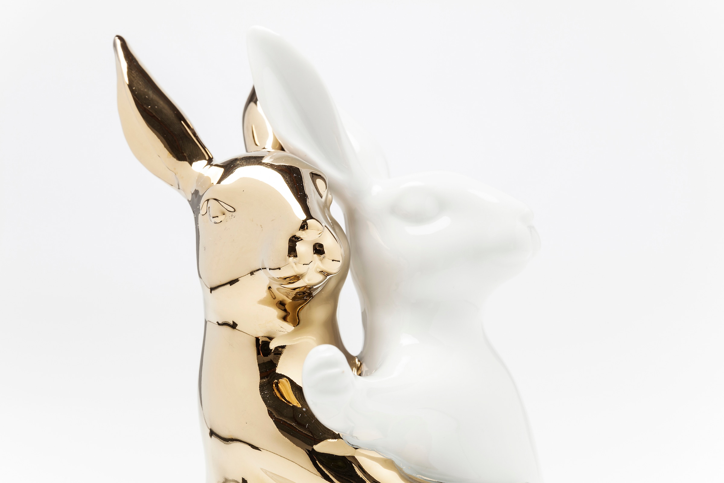 Kare Design Dekofigur »Deko Figur Hugging Rabbits Medium«
