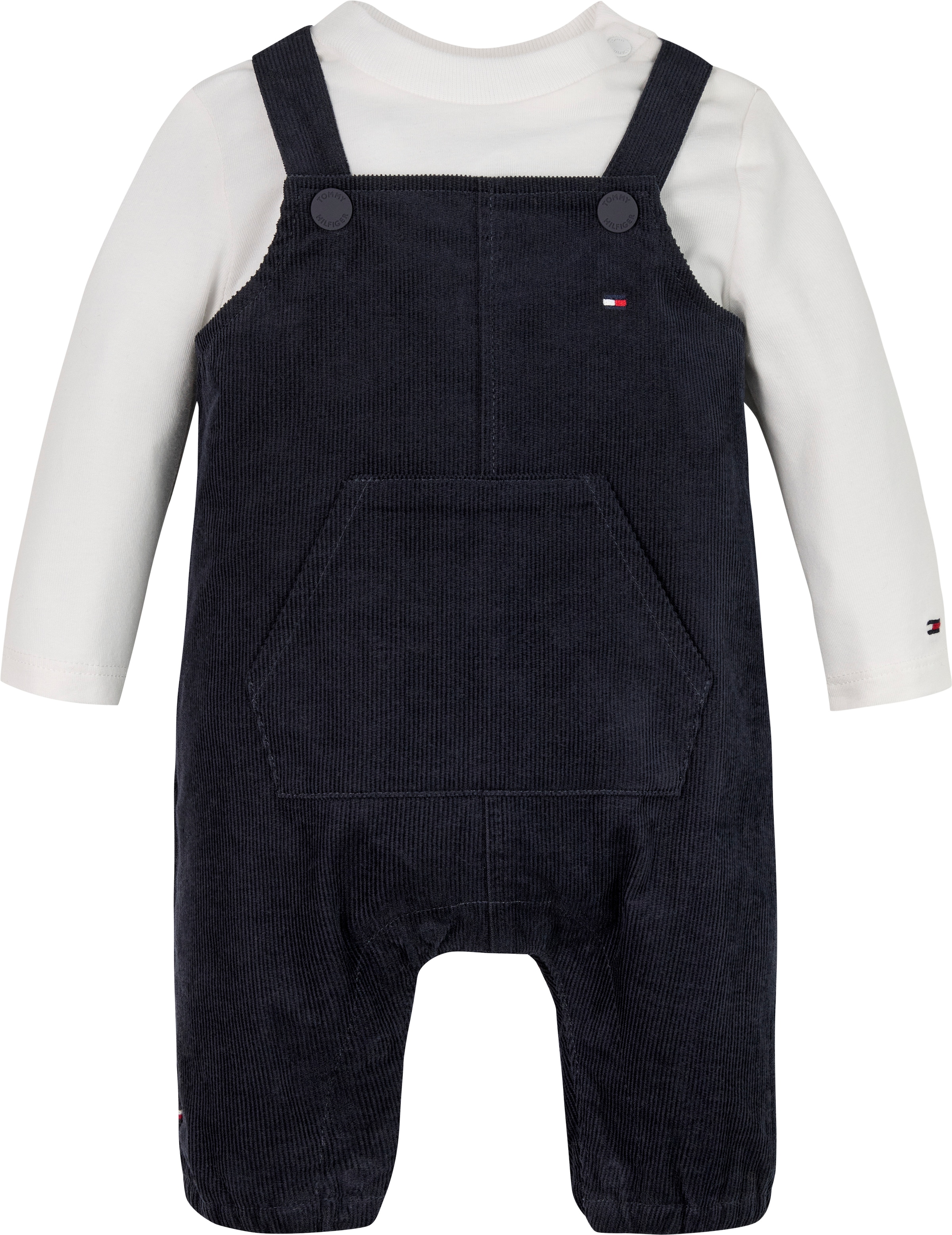 Body & Hose »MONOTYPE CORD DUNGAREE SET«, mit Logostickereien