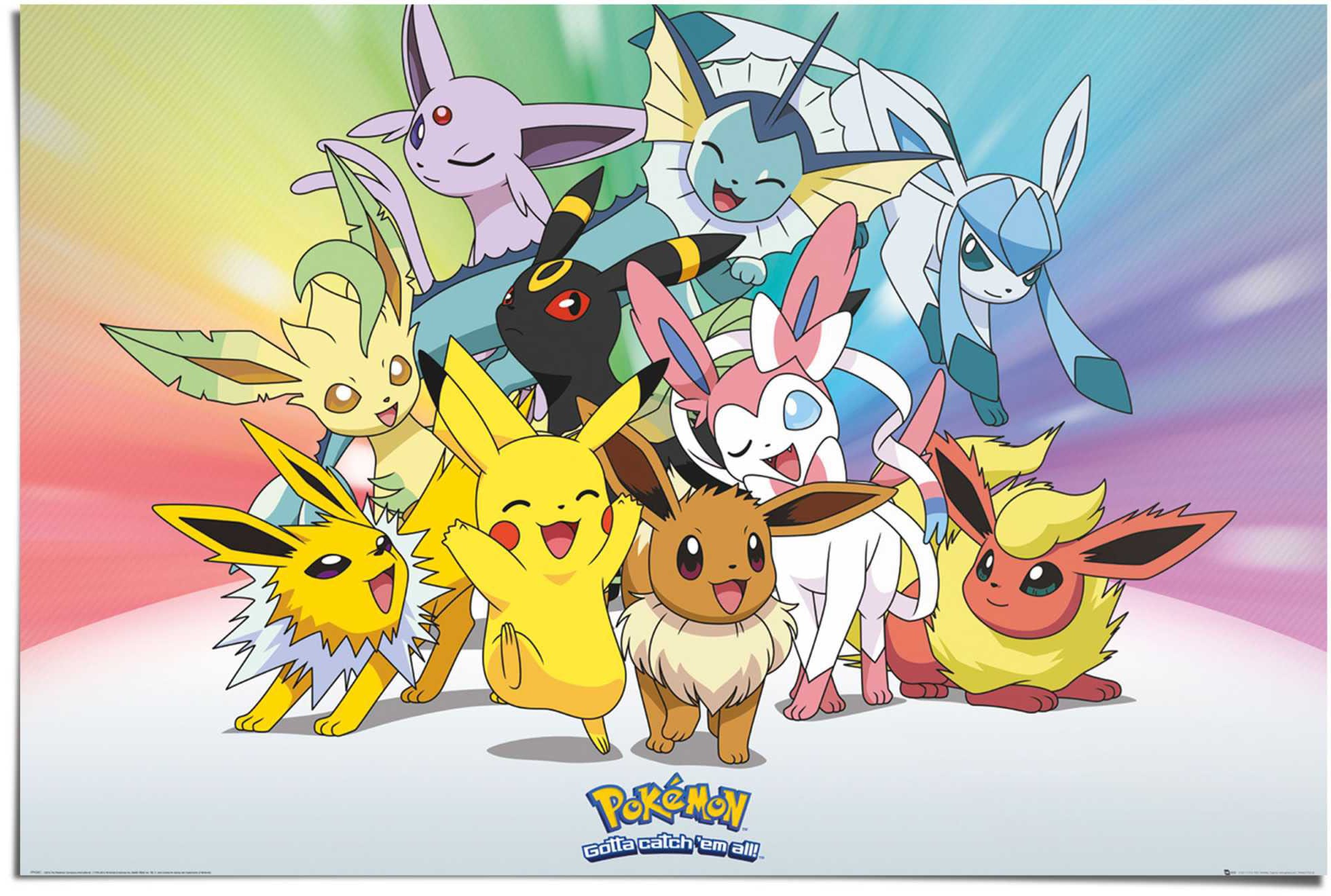 Reinders! Poster »Poster Pokemon«, Comic, (1 St.) auf Raten bestellen | Poster