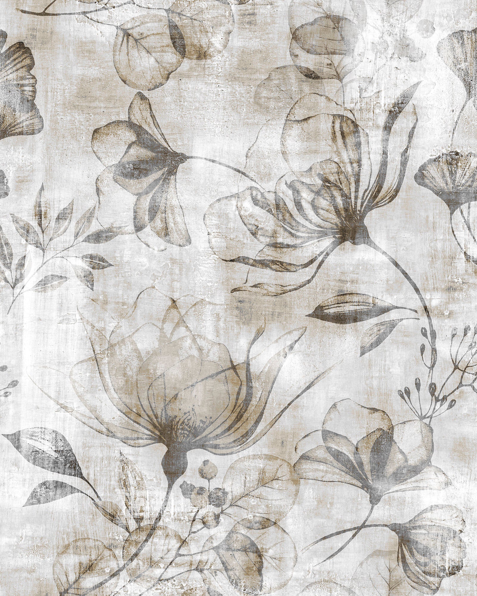 Komar Vliestapete »Digitaldruck Vlies - Rustic Roses - Größe 200 x 250 cm«, günstig online kaufen