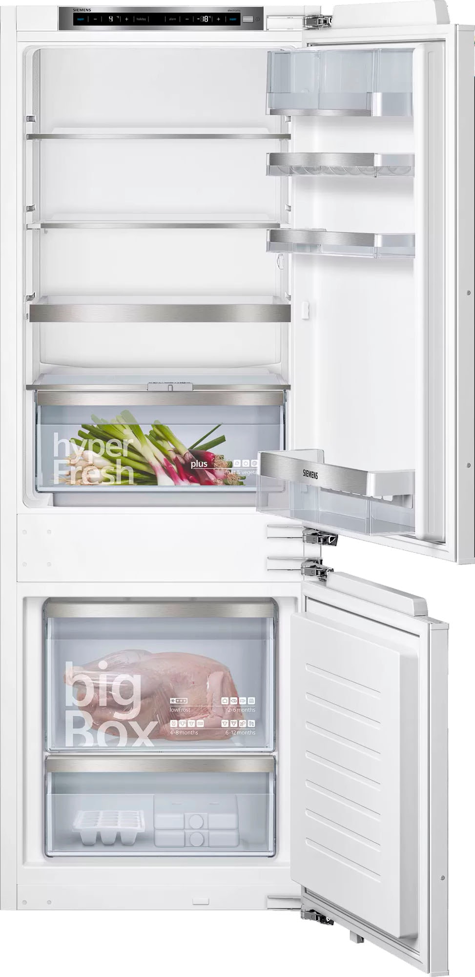 SIEMENS Einbaukühlgefrierkombination iQ500 »KI77SADE0« 157,8 cm hoch 55,8 c günstig online kaufen