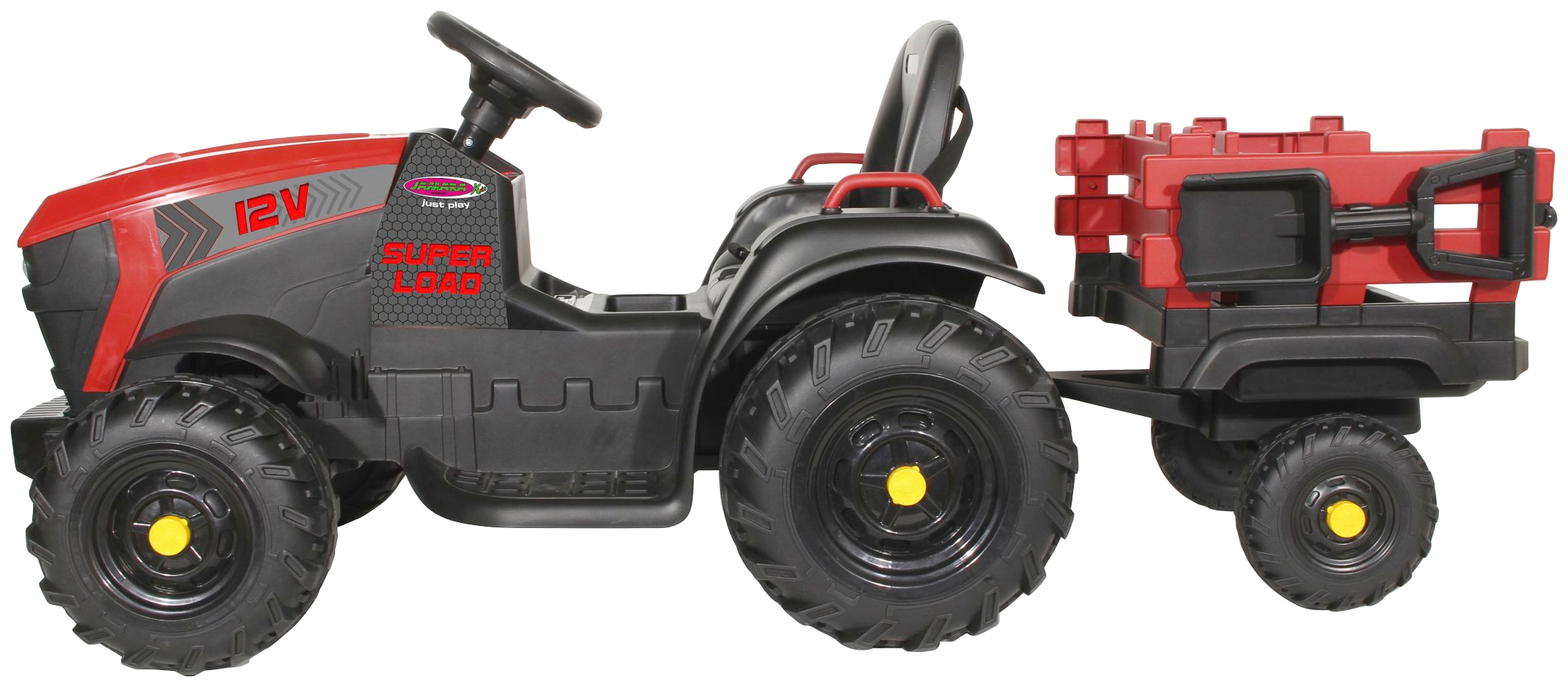 Jamara Elektro-Kindertraktor »Ride-on Traktor Super Load«, ab 3 Jahren, bis 28 kg, mit Anhänger