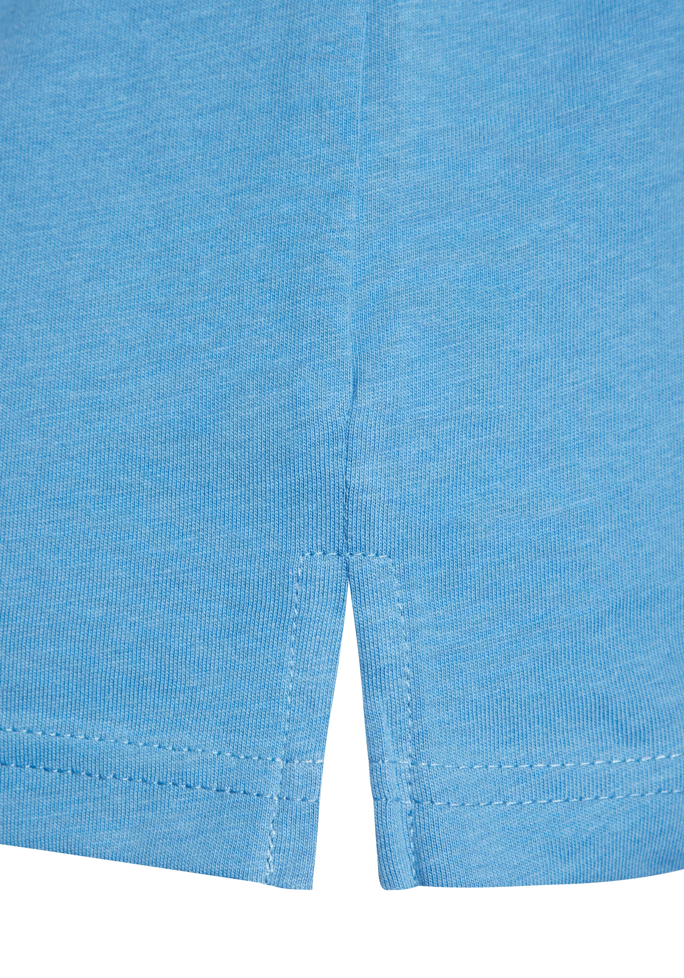 Beachtime T-Shirt »mit modischem Schlitz am Saum«, (3er-Pack), aus hochwertiger Baumwoll-Qualität