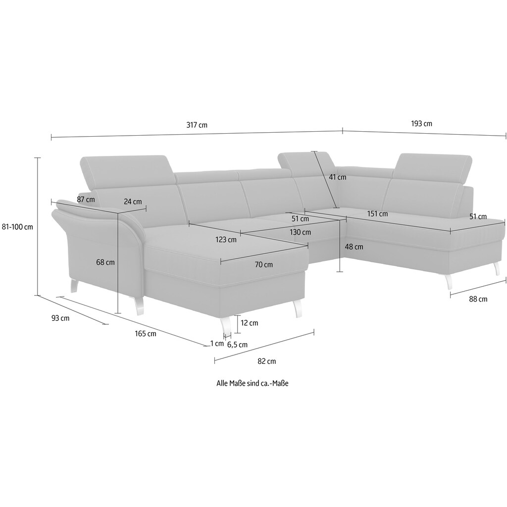 sit&more Wohnlandschaft »Vincenzo«