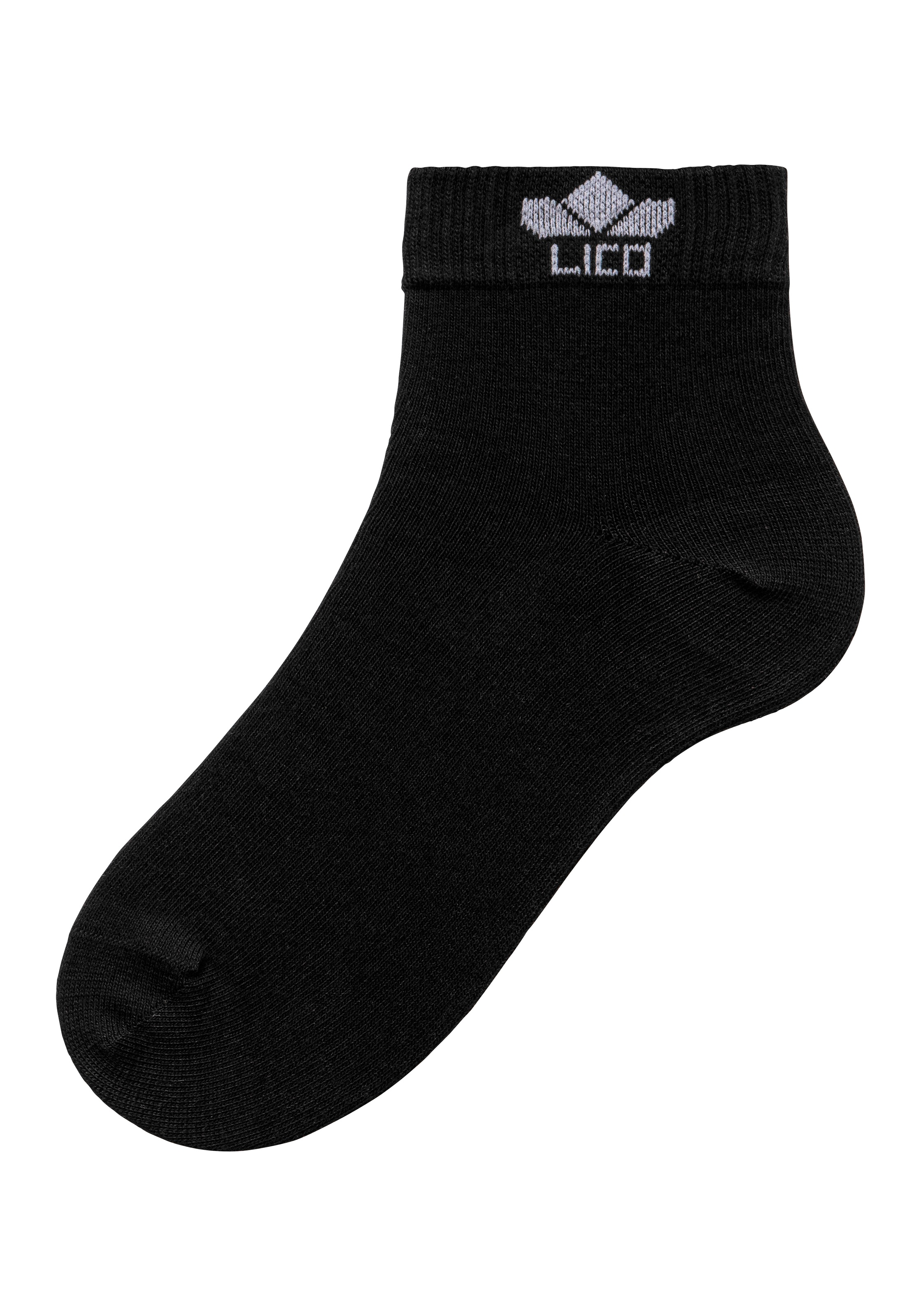 Lico Kurzsocken, (6 Paar), mit eingestricktem Logo im Bündchen online  kaufen