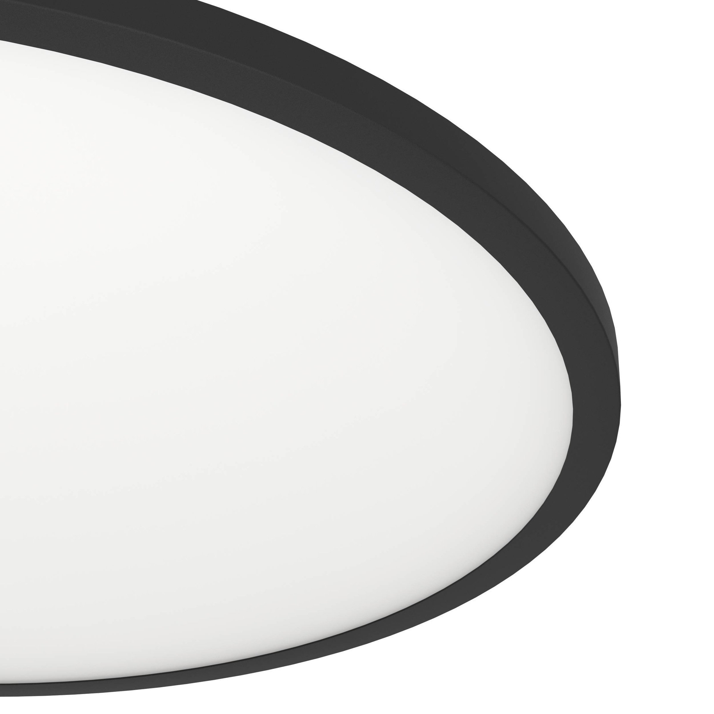 EGLO Deckenleuchte »Sarsina-Z Deckenlampe, ZigBee 3.0, Deckenlampe, Metall, Flurlampe« LED-Modul 1 Stk. Kaltweiß | Neutralweiß | Warmweiß Wand-/Deckenleuchte - H5,2 x Ø60 cm - schwarz - 41W inkl.
