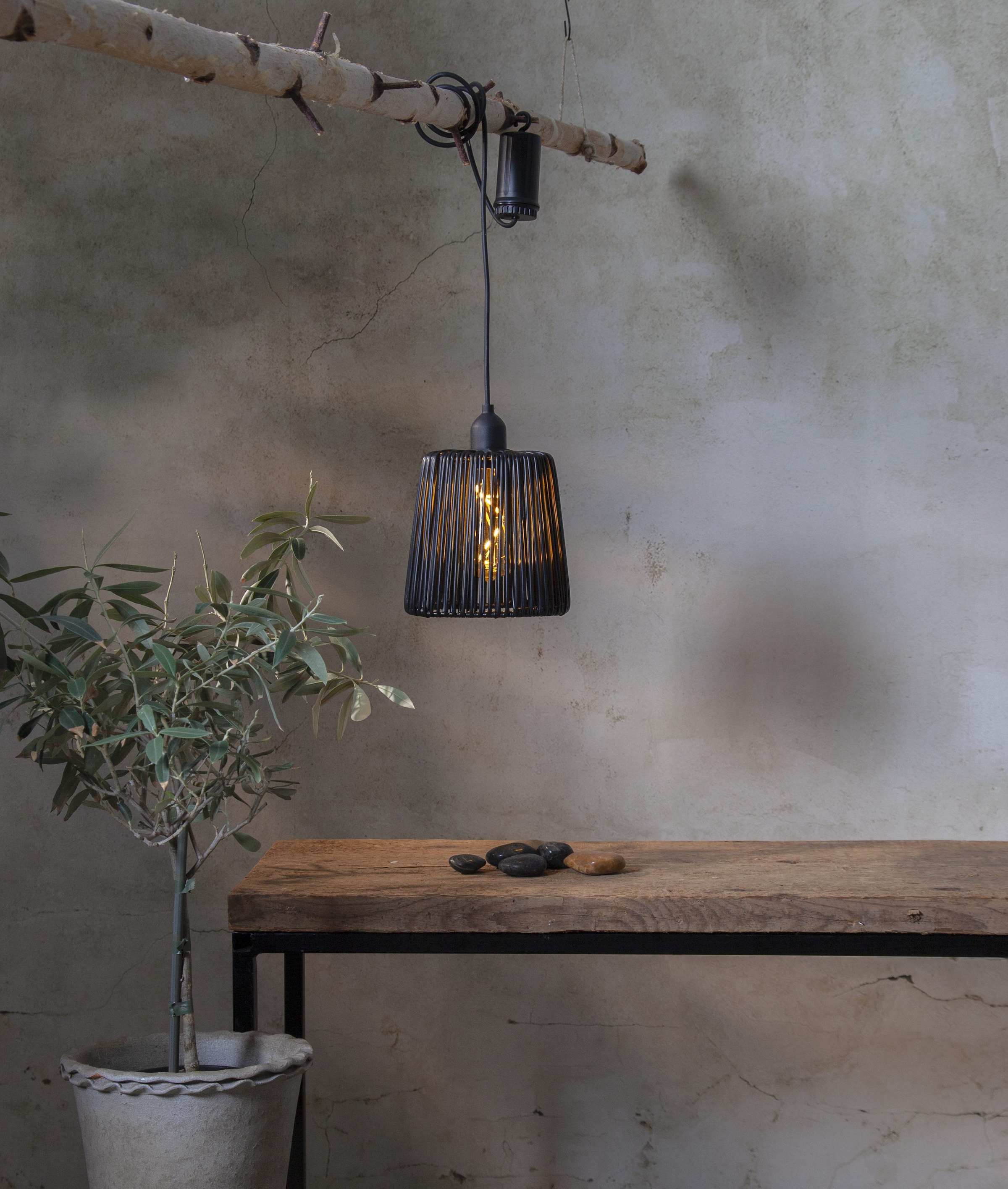 Parforce Traditional Hunting Dekolicht »Außendekoration Twine« LED-Board 1 Stk. Warmweiß Rattan-Optik in PE-Material, warmweißes Filament-Licht, 6/18-h-Timer
