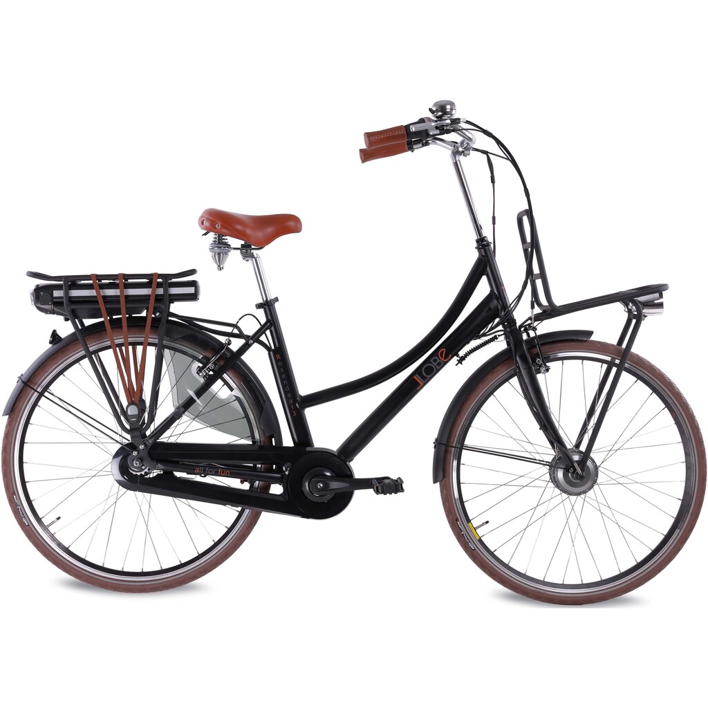 LLobe E-Bike »Rosendaal 3 Lady, 15,6Ah«, 7 Gang, Shimano, Frontmotor 250 W