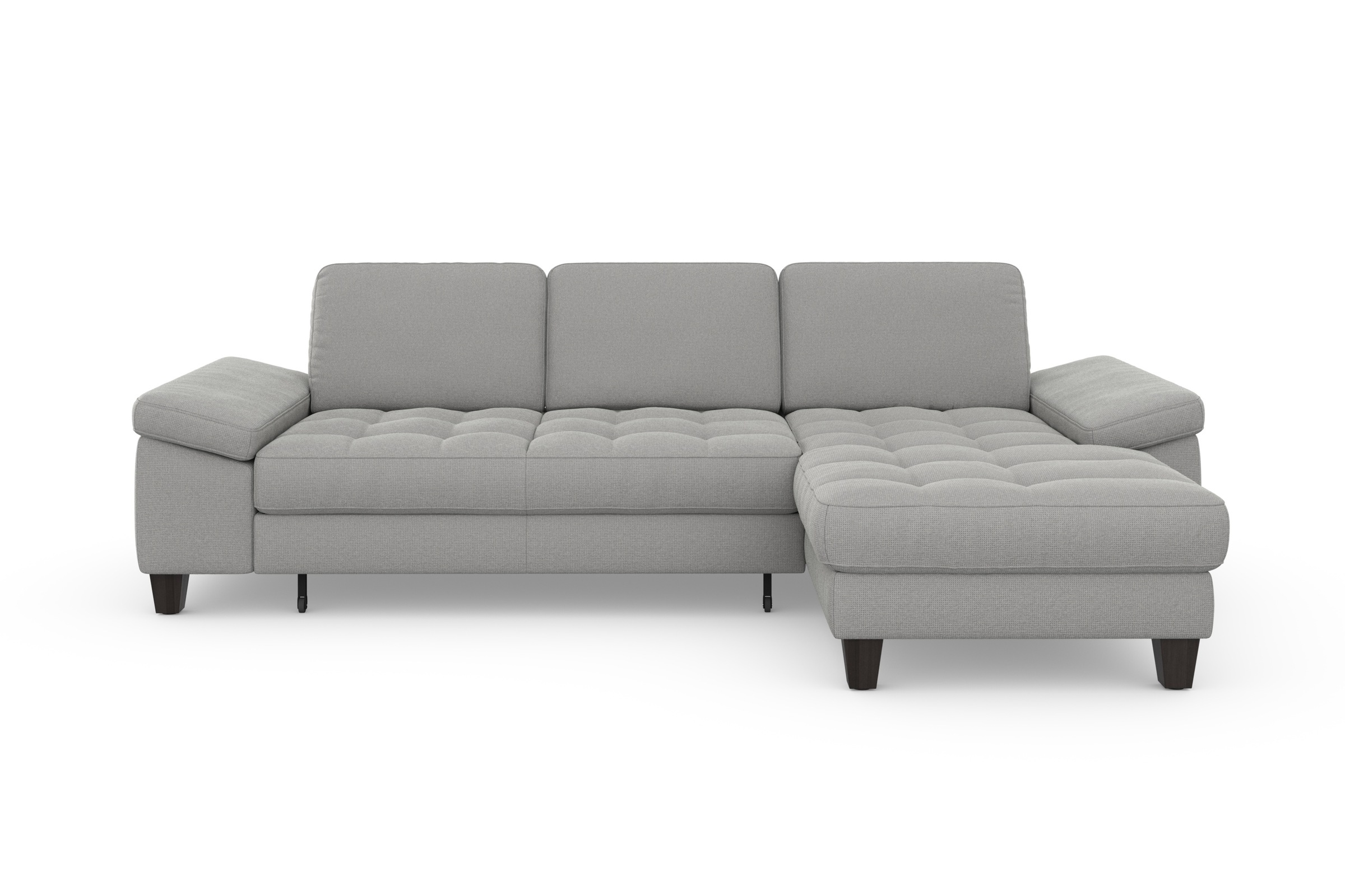 sit&more Ecksofa »Westham L-Form«, Recamiere, mit oder ohne Bettfunktion, Bettkasten, Füße wengefarben