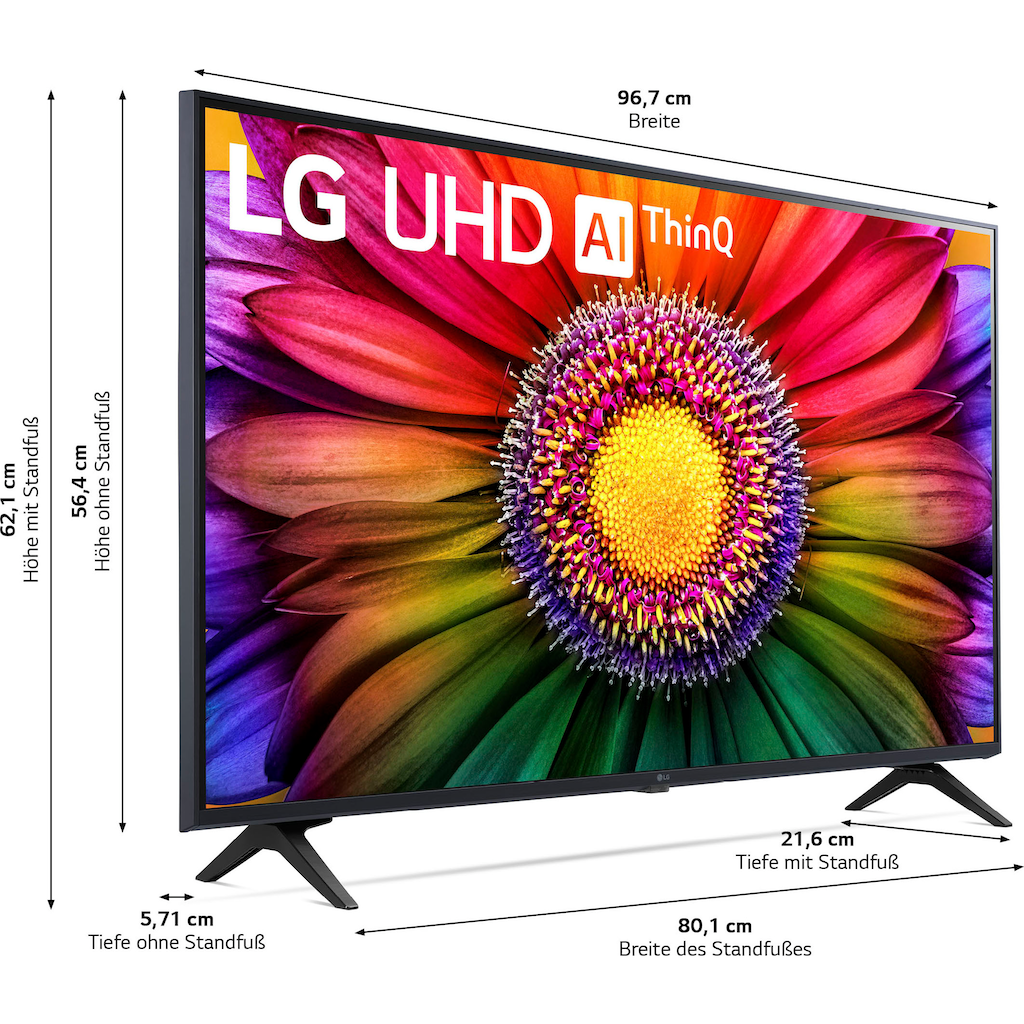 LG LED-Fernseher »43UR80006LJ«, 109 cm/43 Zoll, 4K Ultra HD, Smart-TV