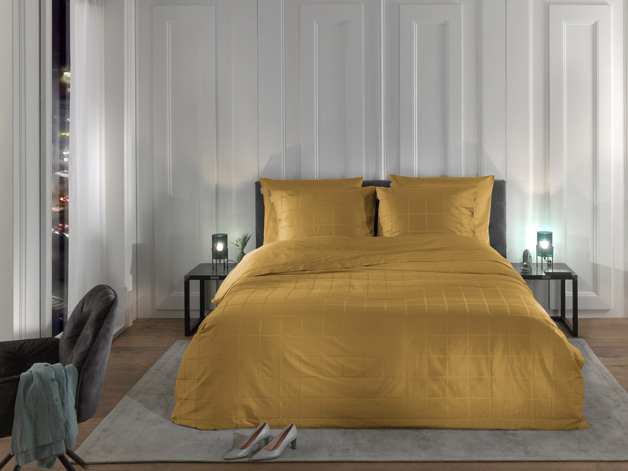 Heckett & Lane Wendebettwäsche »Diamante« 2 Stk. tlg. kariert, hochwertiges günstig online kaufen