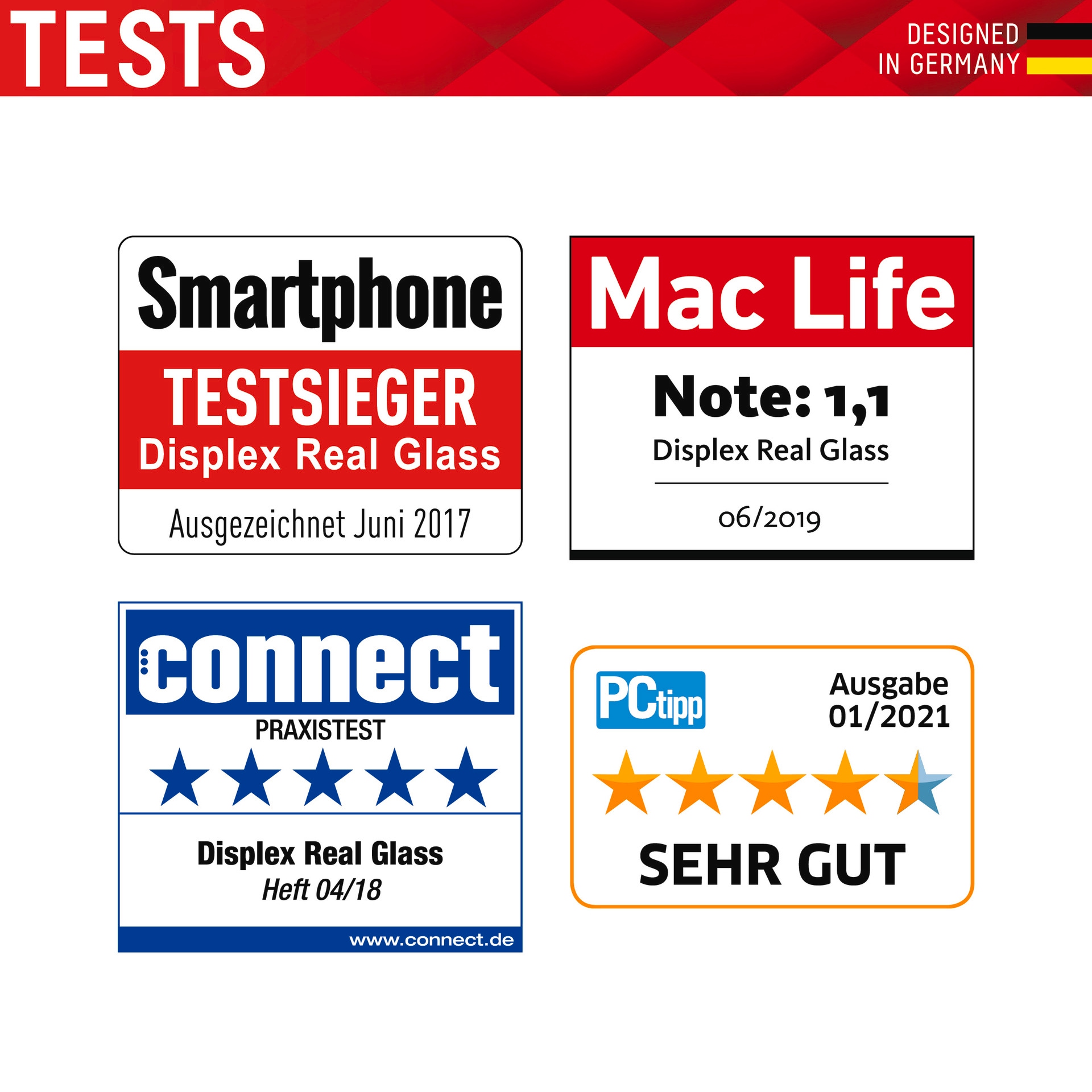 Displex Displayschutzglas »Real Glass + Case«, für Samsung Galaxy A53 5G, Rundumschutz bestehend aus Screen Protector und Case