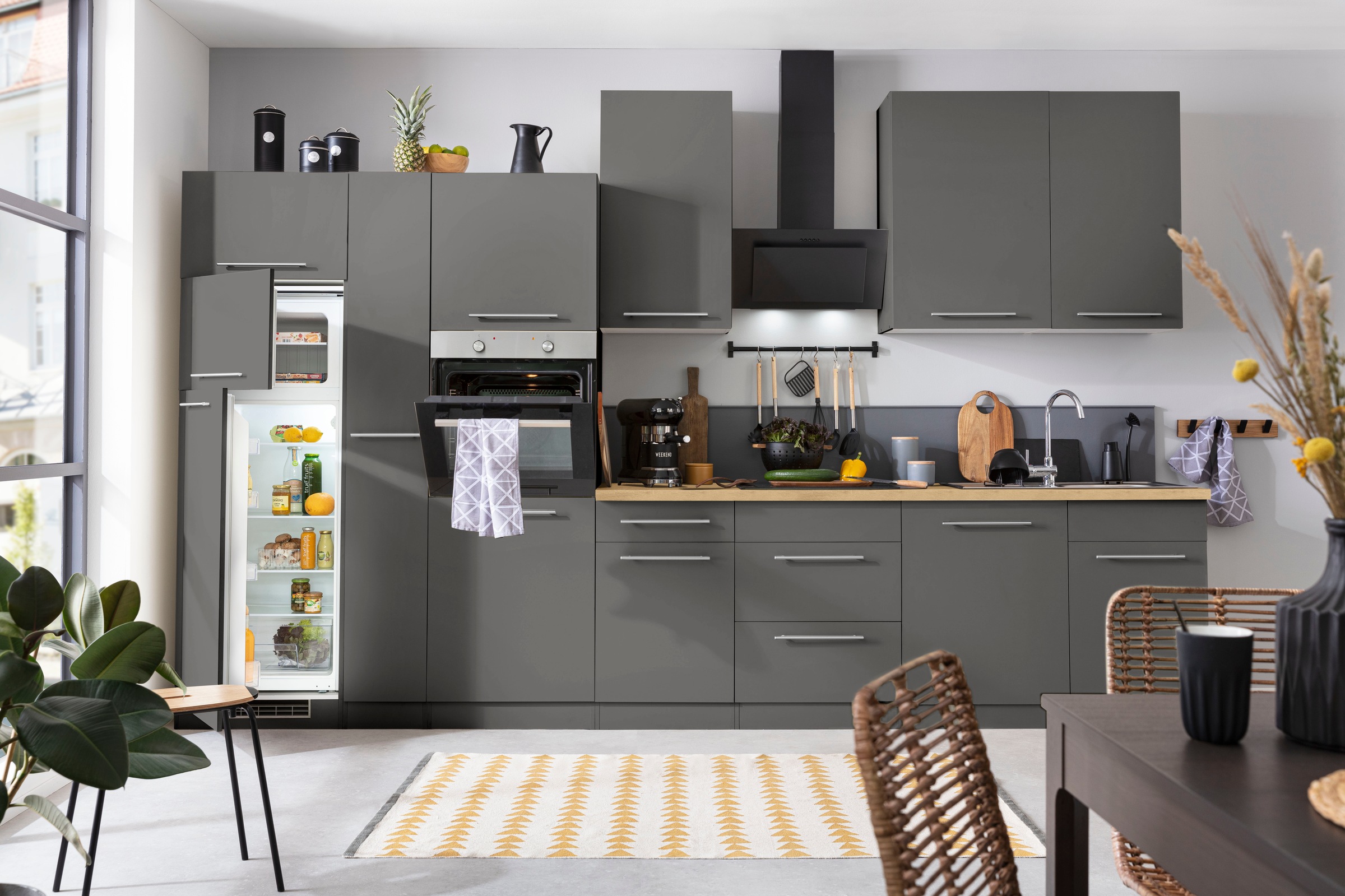 wiho Küchen cm kaufen 370 mit Küchenzeile »Unna«, E-Geräten, online Breite