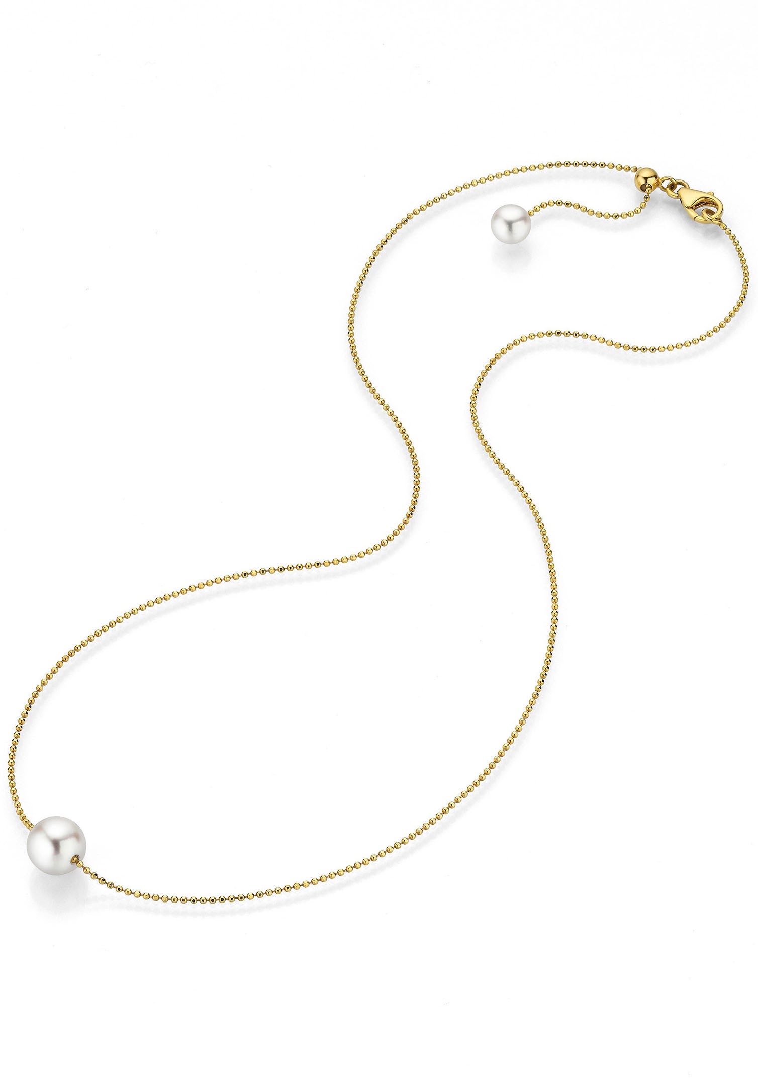 Firetti Kette mit Anhänger »Schmuck Geschenk Gold 585, mit schwebender Perle«, Made in Germany - mit Akoyazuchtperle