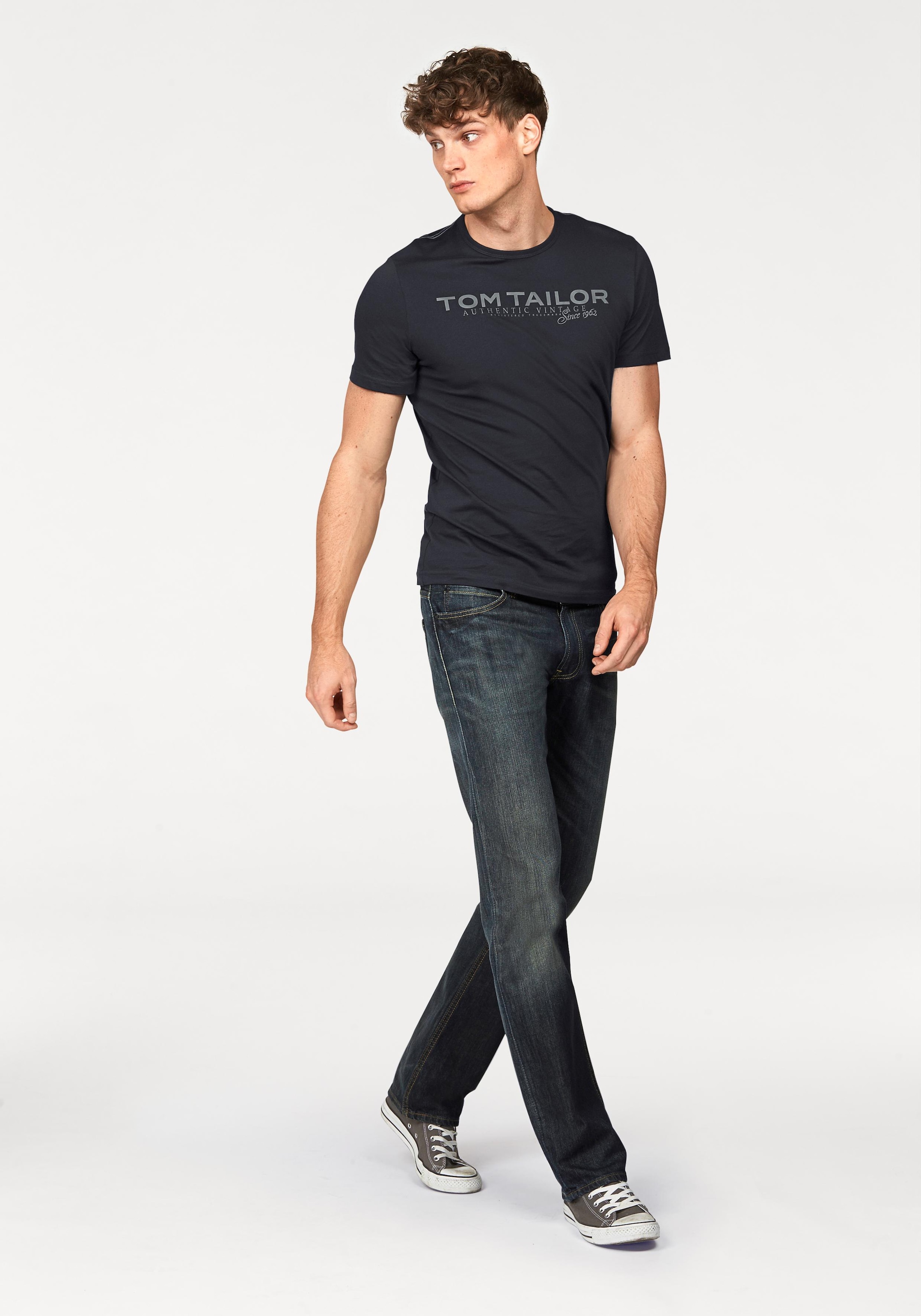 TOM TAILOR Rundhalsshirt mit Logoprint