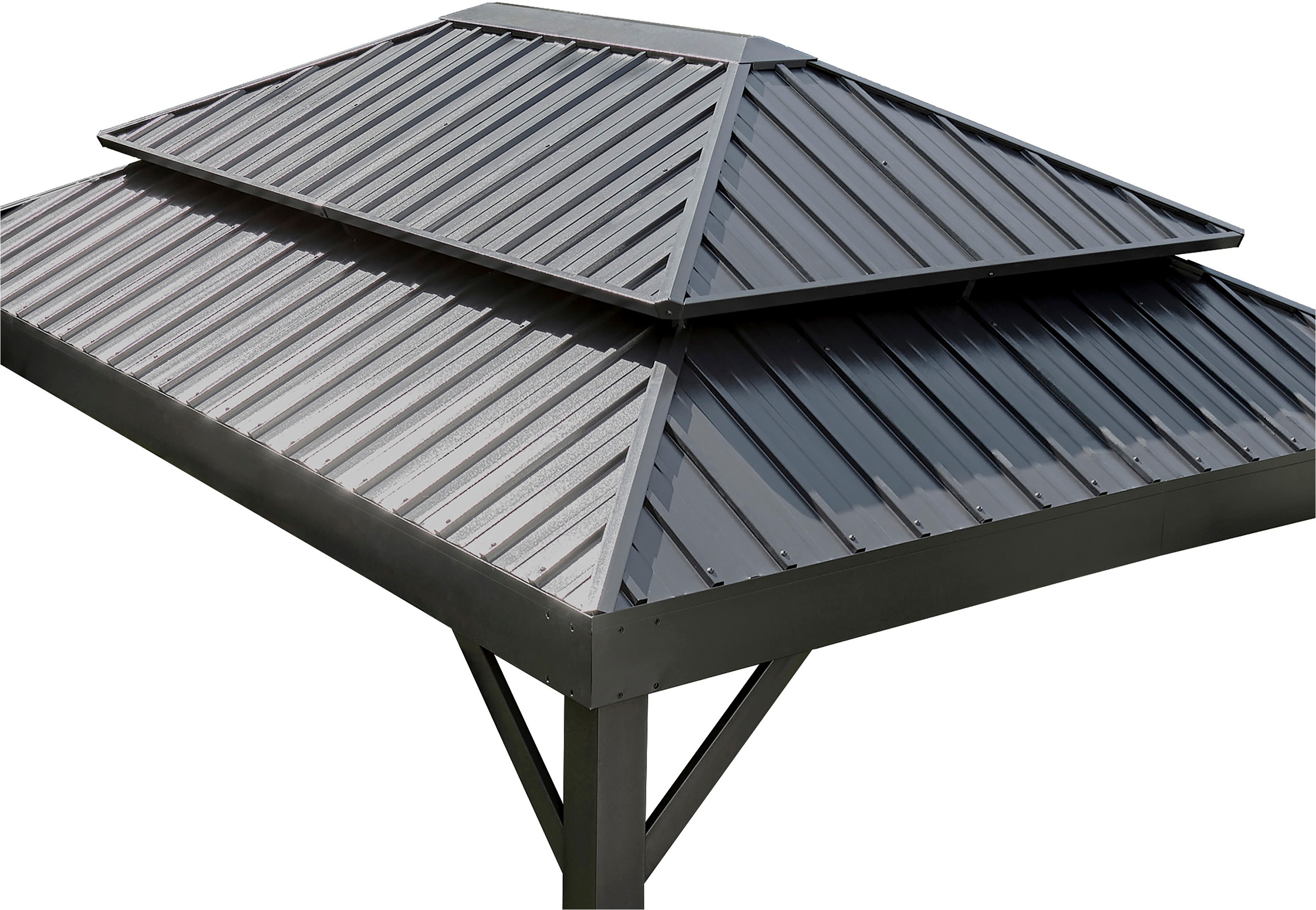 Sojag Pavillon »Malta 1014 Schwarz« 305x430x271cm, massive Konstruktion aus Aluminium