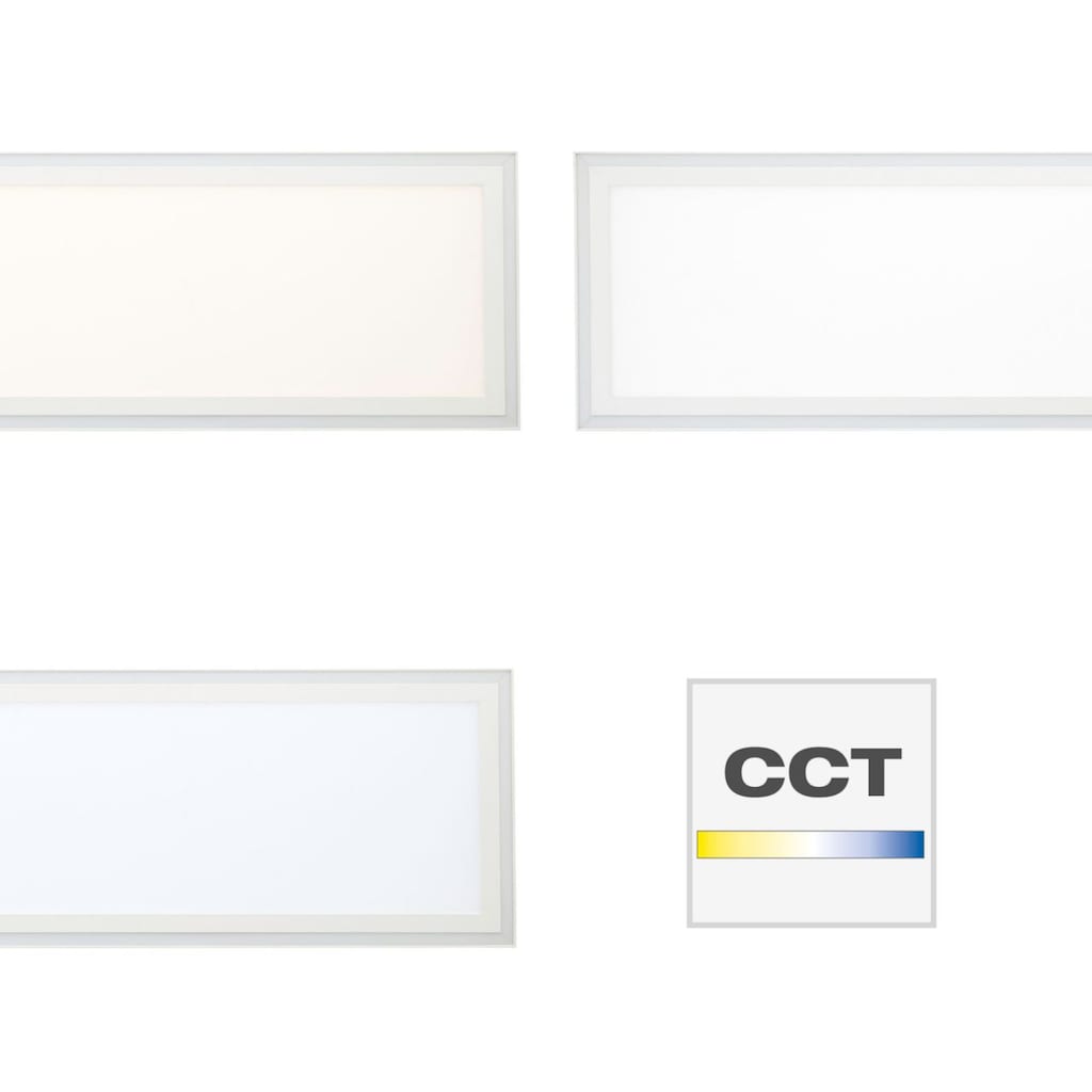 Brilliant LED Panel »Lanette«, 1 flammig-flammig, 120 x 30 cm, dimmbar, CCT, RGB-Framelight, 3800 lm, Fernbed., weiß