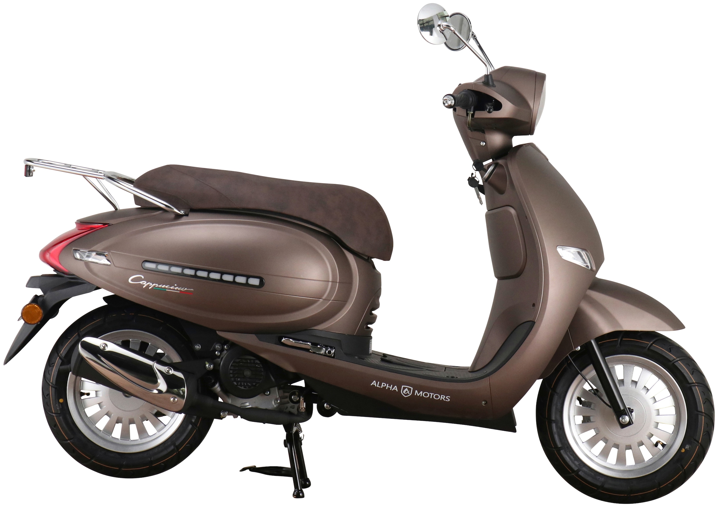 Alpha Motors Motorroller »Cappucino«, 125 cm³, 85 km/h, Euro 5+, 8 PS, mattbraun